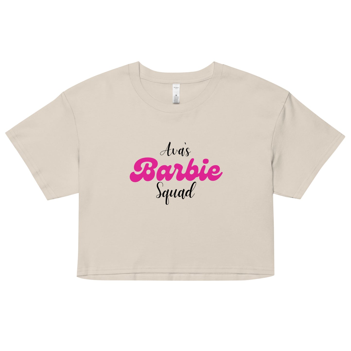 Avas Barbie Squad Crop Top – Trendy Women’s Graphic Tee, Party Crop, Birthday Celebration Top UK & Ireland - FunPrint4You