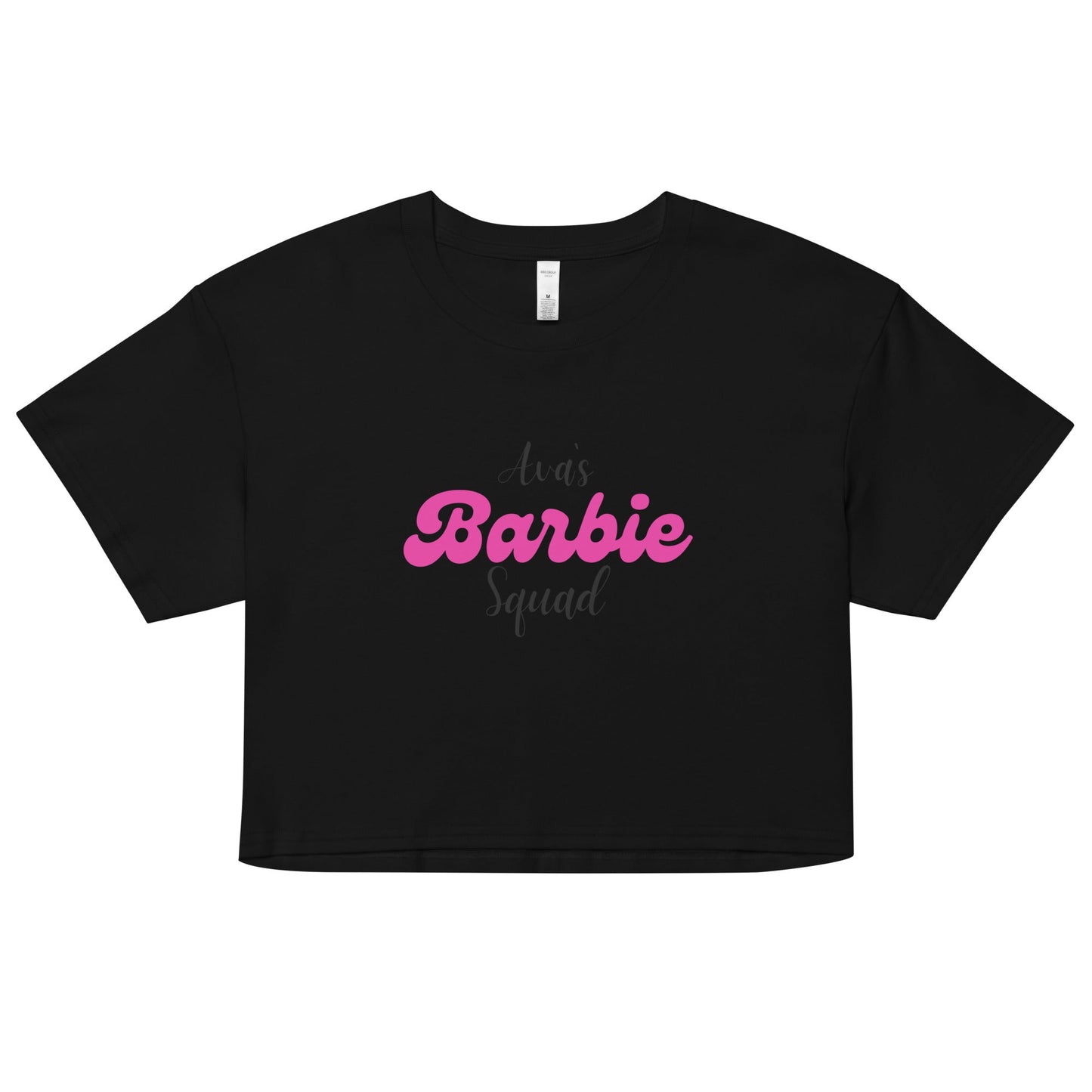 Avas Barbie Squad Crop Top – Trendy Women’s Graphic Tee, Party Crop, Birthday Celebration Top UK & Ireland - FunPrint4You