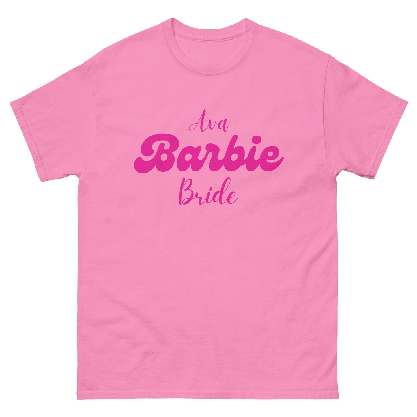 Barbie Bride T‑Shirt – Custom Hen Party Tee, Hot Pink Barbiecore Bride - To - Be Shirt 2025 UK & Ireland - FunPrint4You