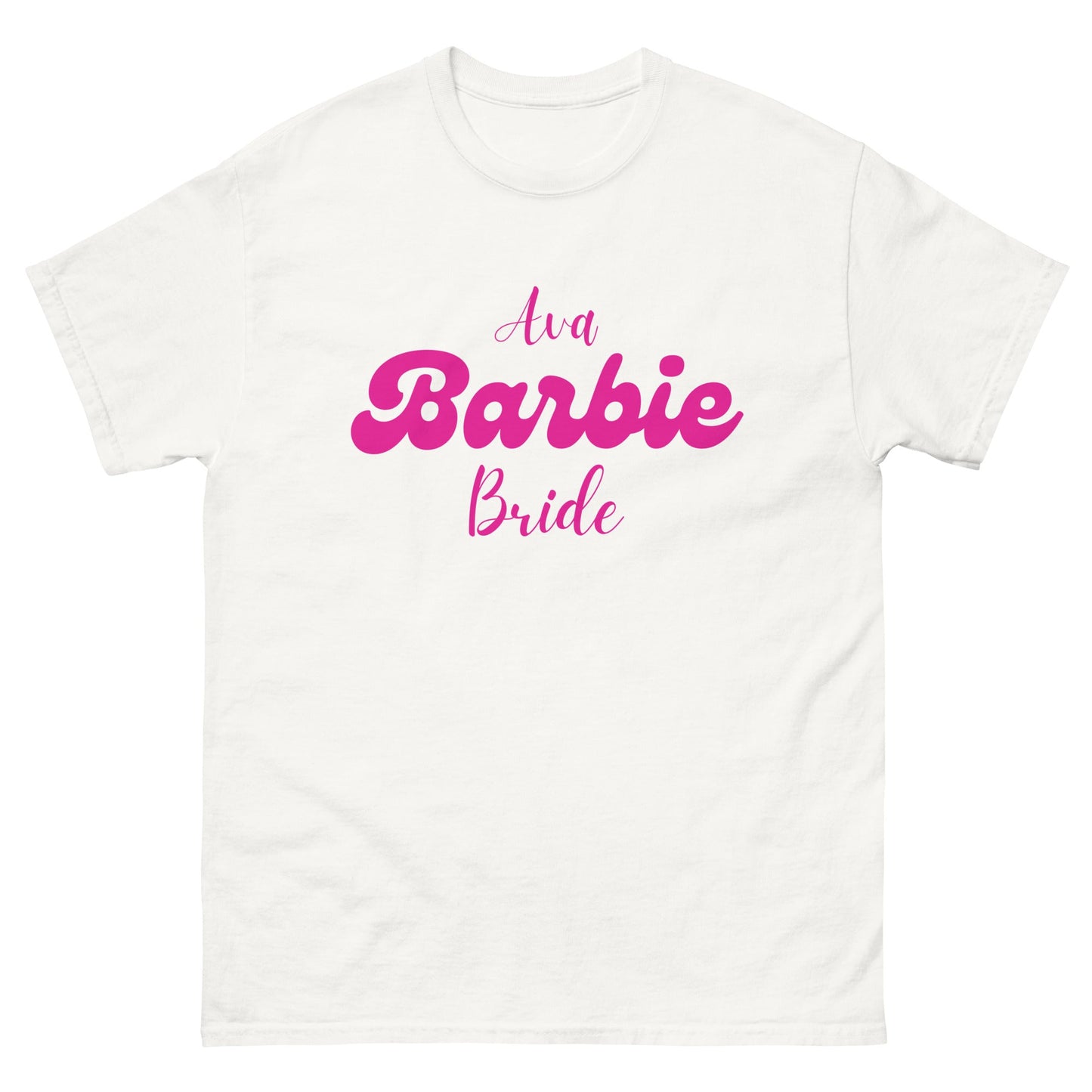 Barbie Bride T‑Shirt – Custom Hen Party Tee, Hot Pink Barbiecore Bride - To - Be Shirt 2025 UK & Ireland - FunPrint4You