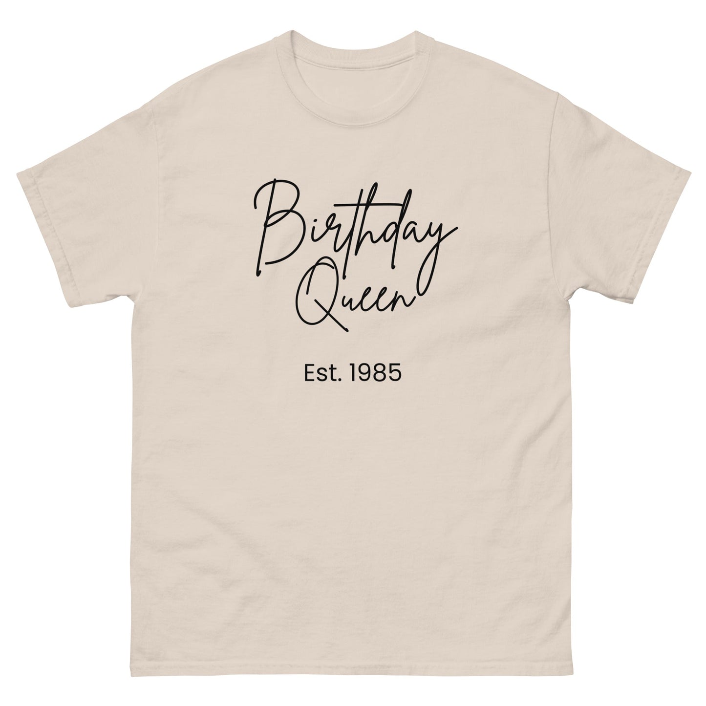 Birthday Queen Est. 1985 – Personalised 40th Birthday Shirt - FunPrint4You