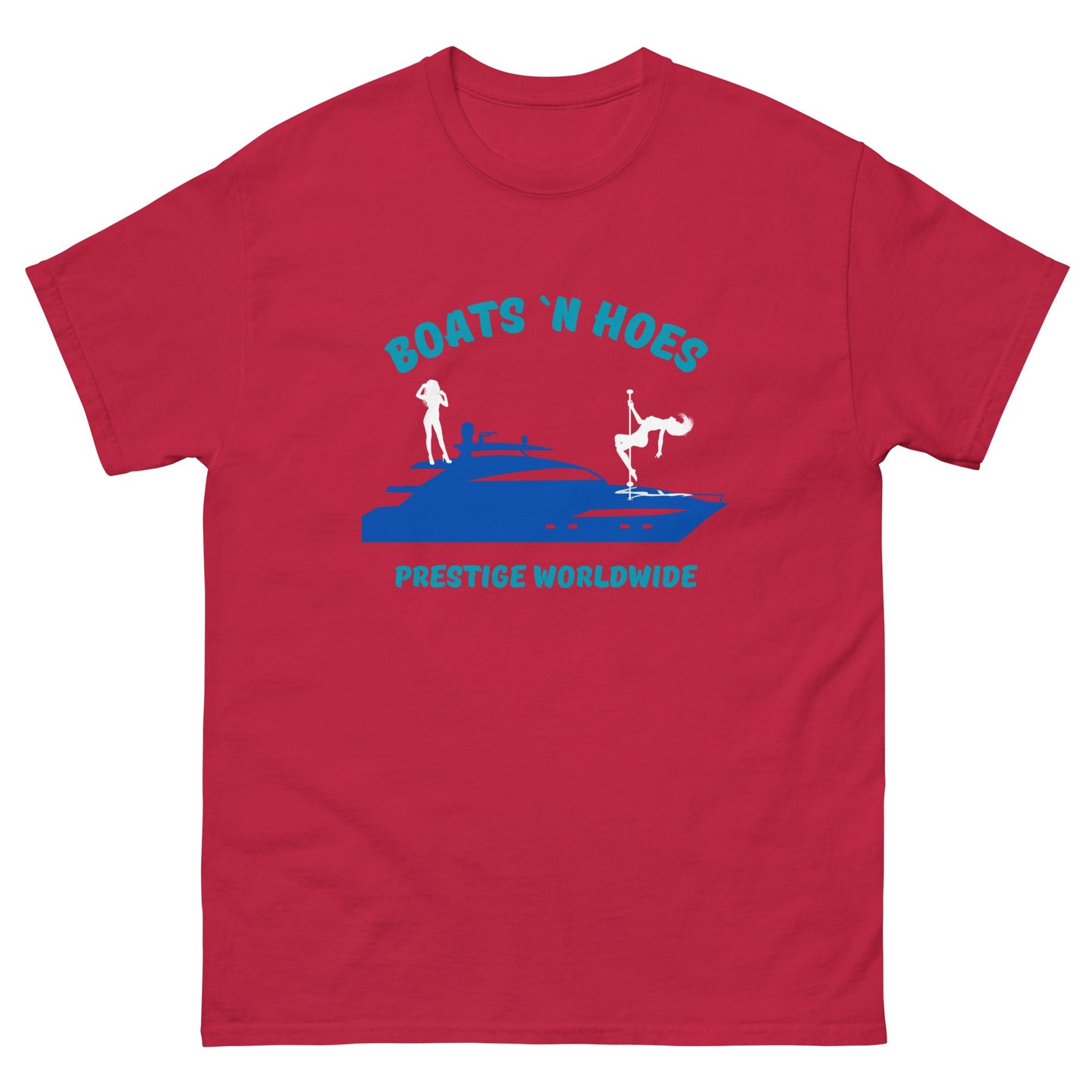 Boats 'N Hoes Prestige Worldwide T-Shirt – Funny Yacht Party Tee - FunPrint4You