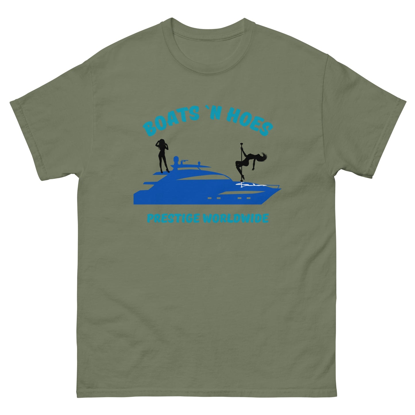 Boats 'N Hoes Prestige Worldwide T-Shirt – Funny Yacht Party Tee - FunPrint4You
