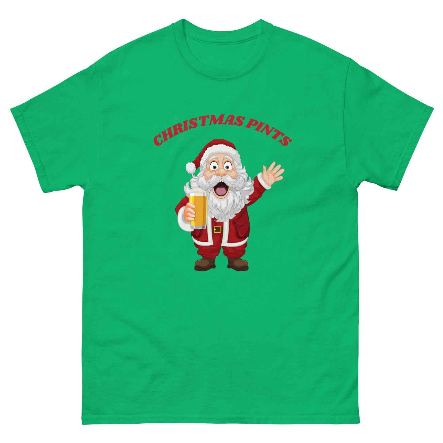 Christmas Pints β Funny Santa Christmas T-Shirt Ireland