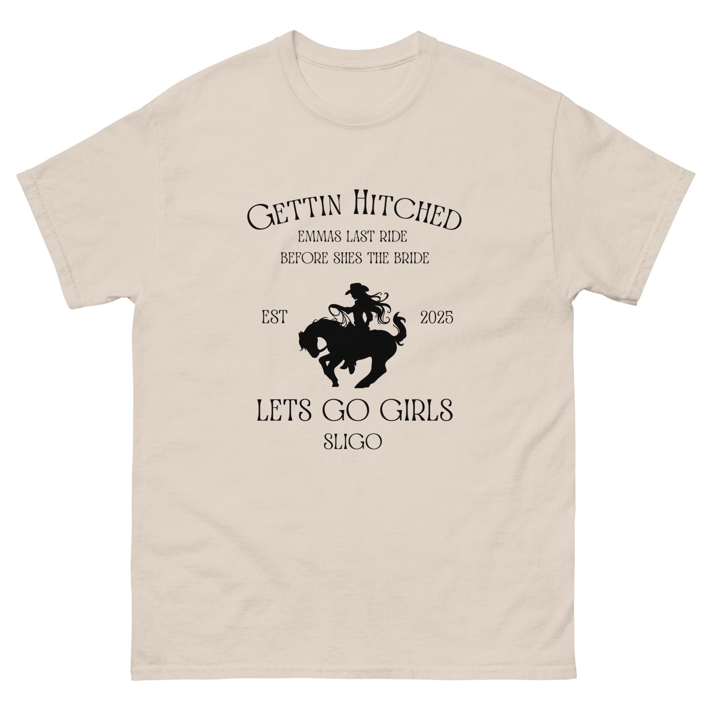 Custom Bridal Cowgirl Tee – Gettin’ Hitched Hen Party Shirt - FunPrint4You