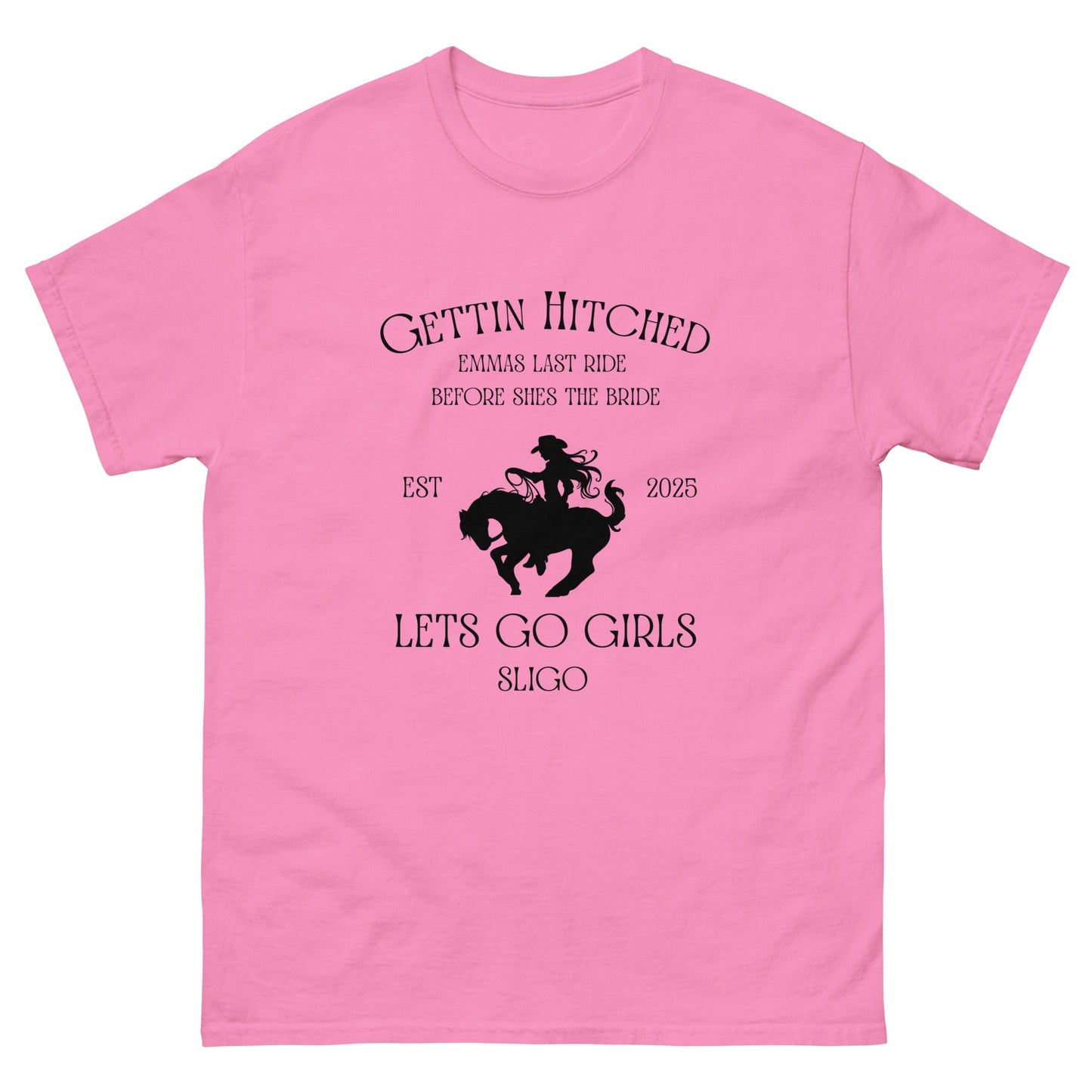 Custom Bridal Cowgirl Tee – Gettin’ Hitched Hen Party Shirt - FunPrint4You