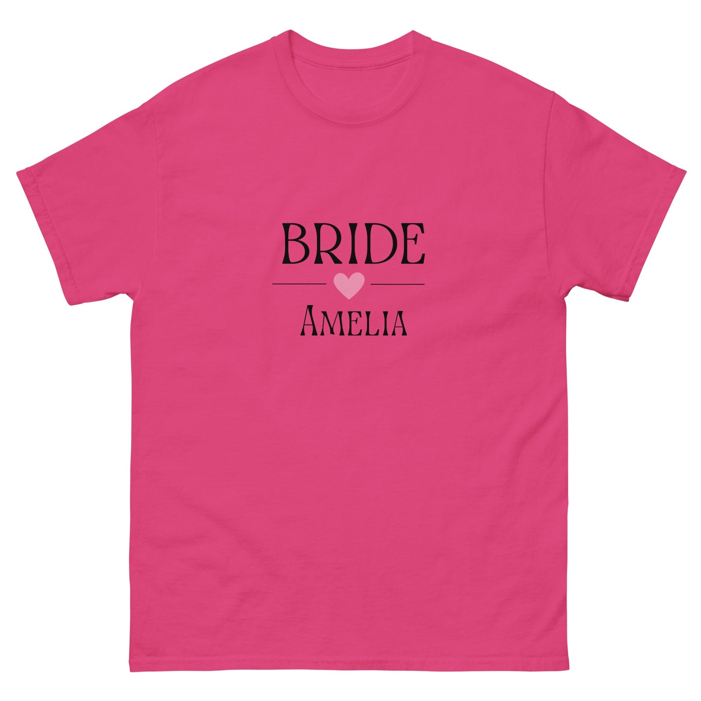 Custom Bride T-Shirt with Name | Personalised Hen Party Tee | Wedding Morning Outfit | Bridal Shower Gift | UK & Ireland - FunPrint4You