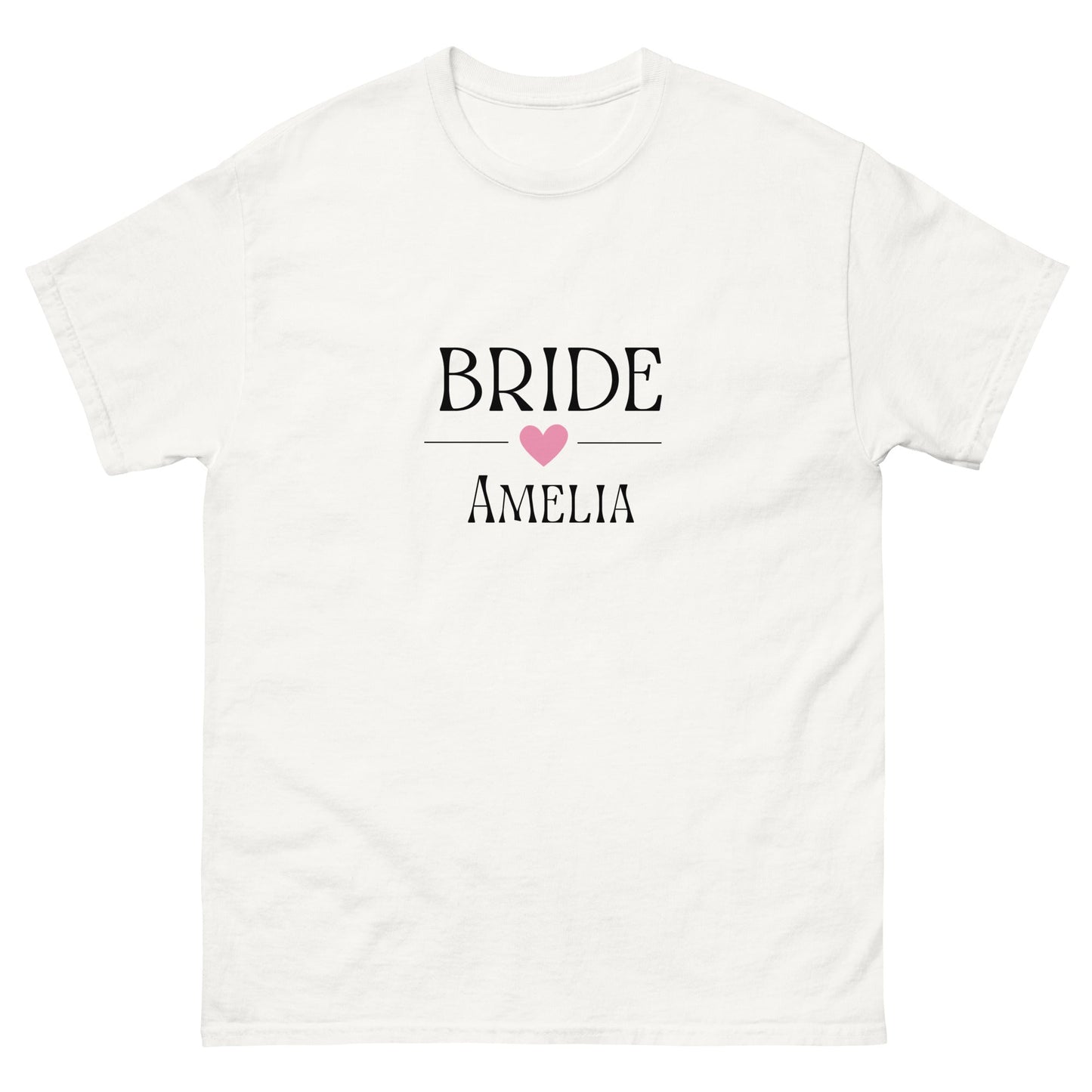 Custom Bride T-Shirt with Name | Personalised Hen Party Tee | Wedding Morning Outfit | Bridal Shower Gift | UK & Ireland - FunPrint4You
