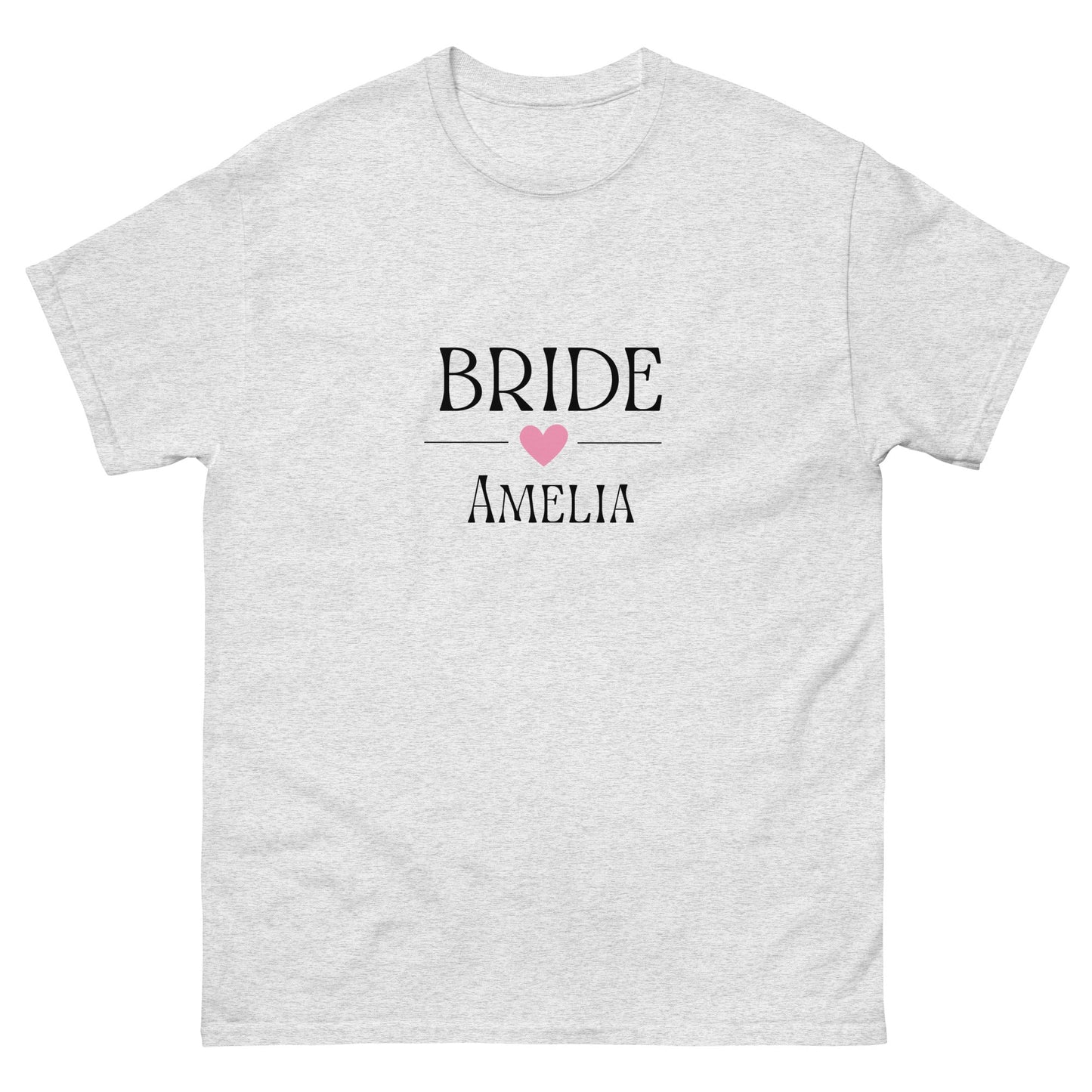 Custom Bride T-Shirt with Name | Personalised Hen Party Tee | Wedding Morning Outfit | Bridal Shower Gift | UK & Ireland - FunPrint4You