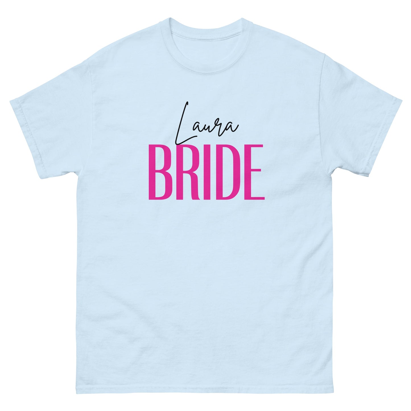 Custom Bride T‑Shirt – Personalised Hen Party Tee, Bride‑To‑Be Shirt, Bridal Squad Gift UK & Ireland - FunPrint4You
