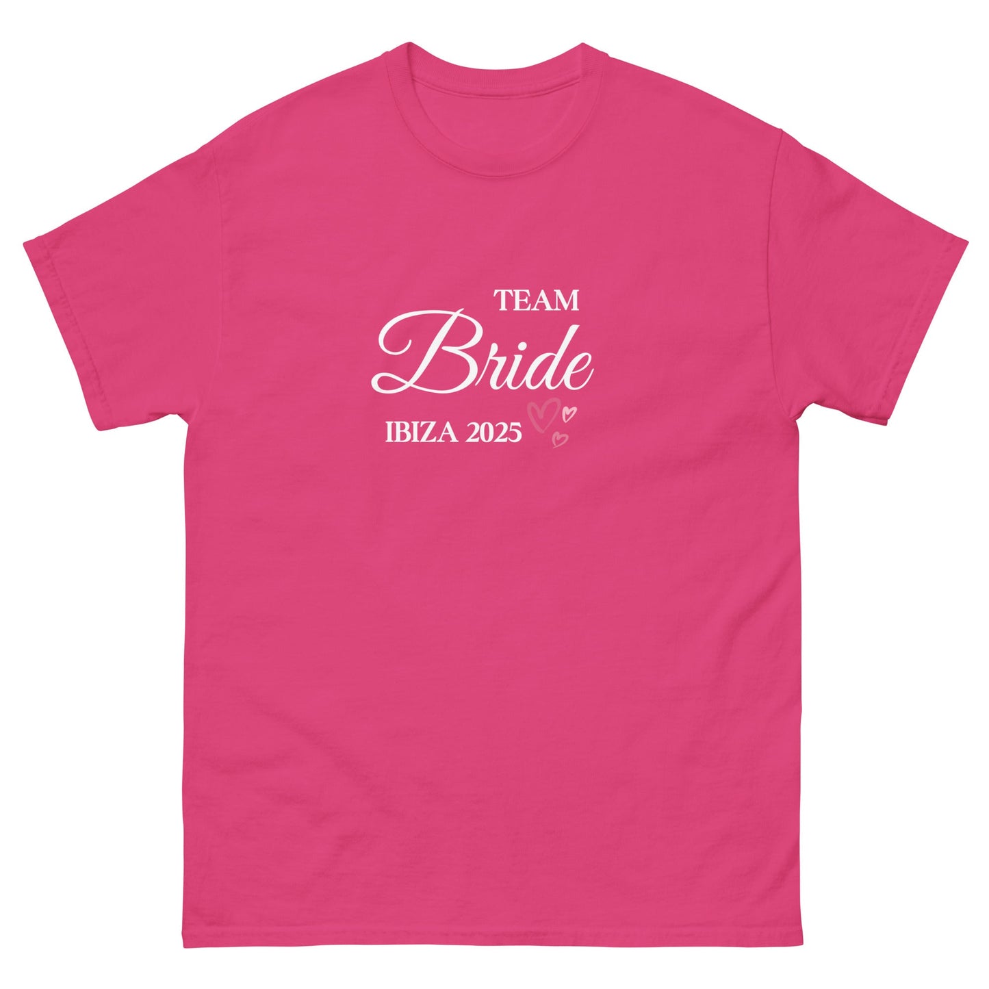 Custom Team Bride Ibiza 2025 T‑Shirt – Personalised Hen Party Tee, Bridesmaid Ibiza Outfit UK & Ireland - FunPrint4You