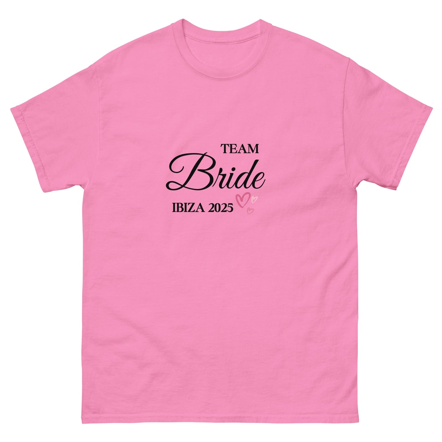 Custom Team Bride Ibiza 2025 T‑Shirt – Personalised Hen Party Tee, Bridesmaid Ibiza Outfit UK & Ireland - FunPrint4You