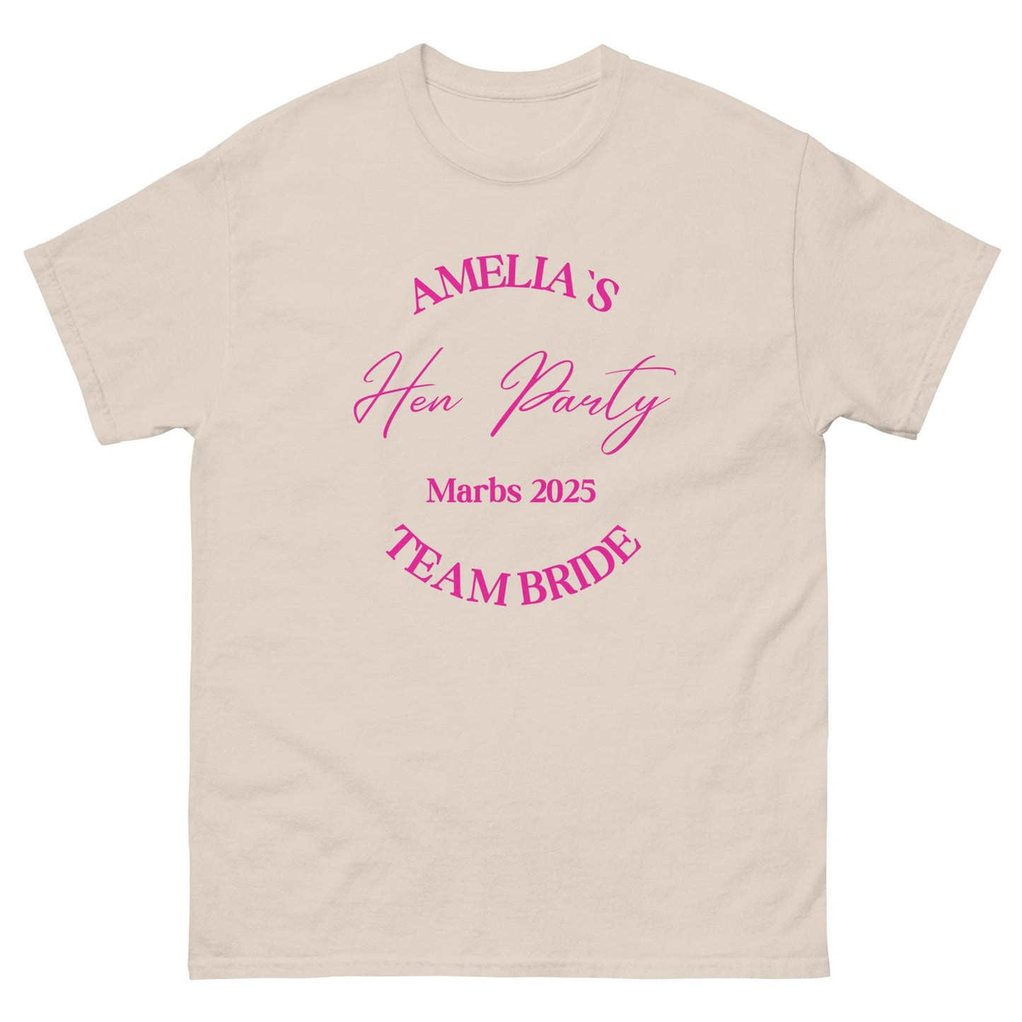 Custom Team Bride T‑Shirt – Personalised Hen Party Tee, Team Bride Matching Shirts UK & Ireland - FunPrint4You
