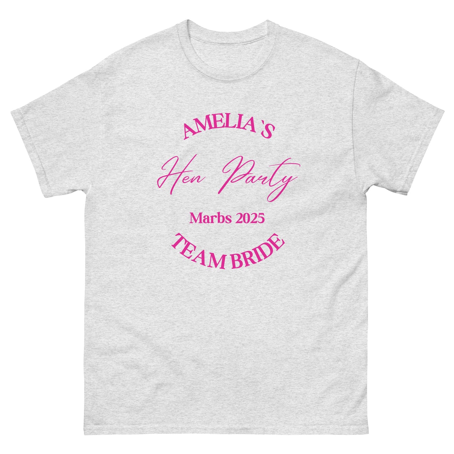 Custom Team Bride T‑Shirt – Personalised Hen Party Tee, Team Bride Matching Shirts UK & Ireland - FunPrint4You