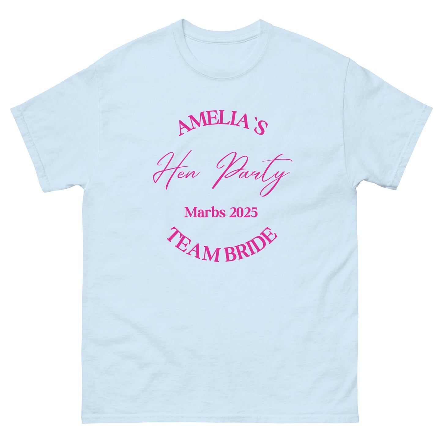 Custom Team Bride T‑Shirt – Personalised Hen Party Tee, Team Bride Matching Shirts UK & Ireland - FunPrint4You