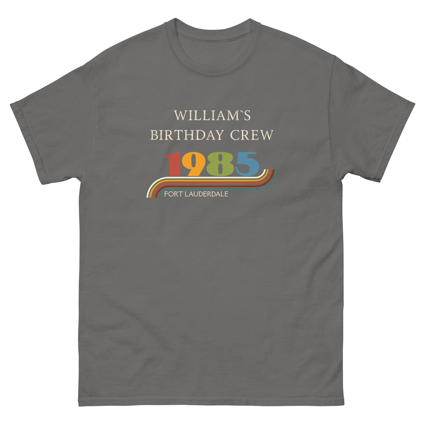 Custom Vintage 1985 Matching Birthday Crew Tees – Personalised Crew Shirts, Birthday Squad Outfit UK & Ireland - FunPrint4You