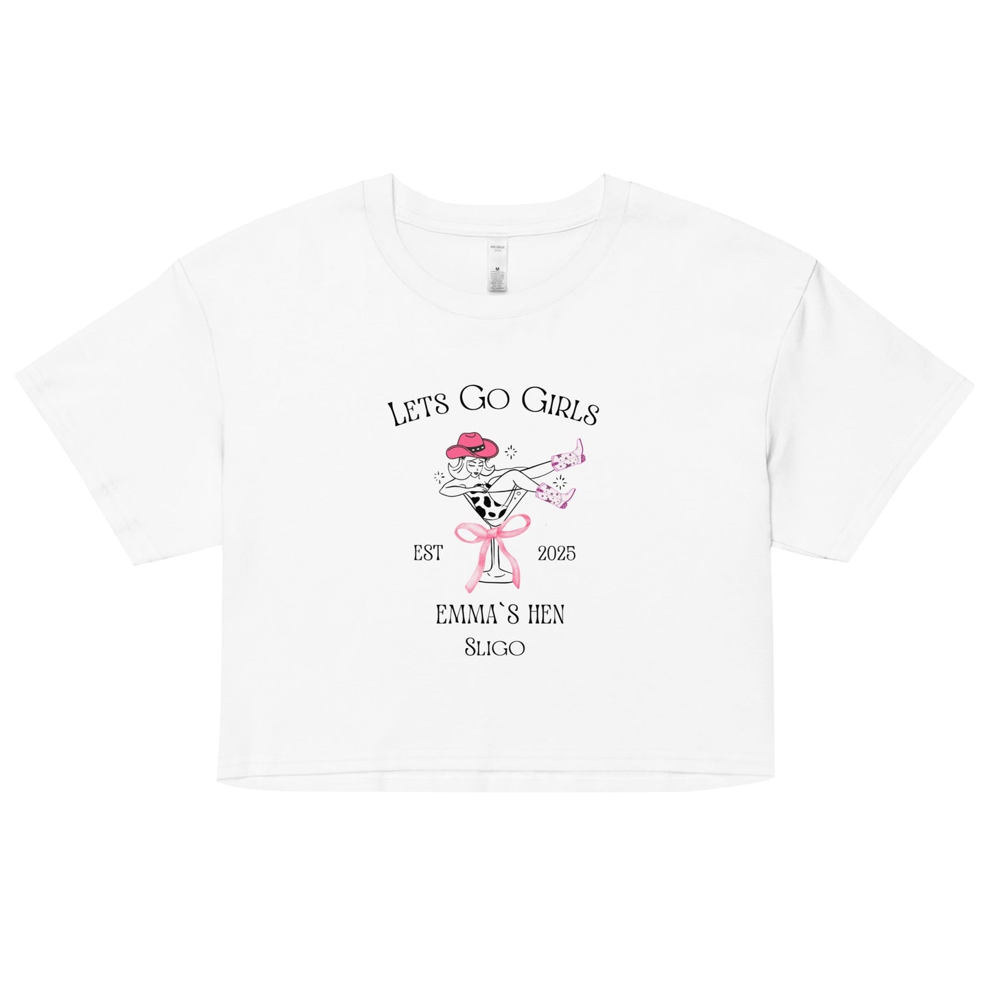 Cute Women's Baby Tee for Bachelorette Parties | "Let's Go Girls" Hen Party Top | Fun Girls Night Out T-Shirt | Birthday Gift Idea - FunPrint4You