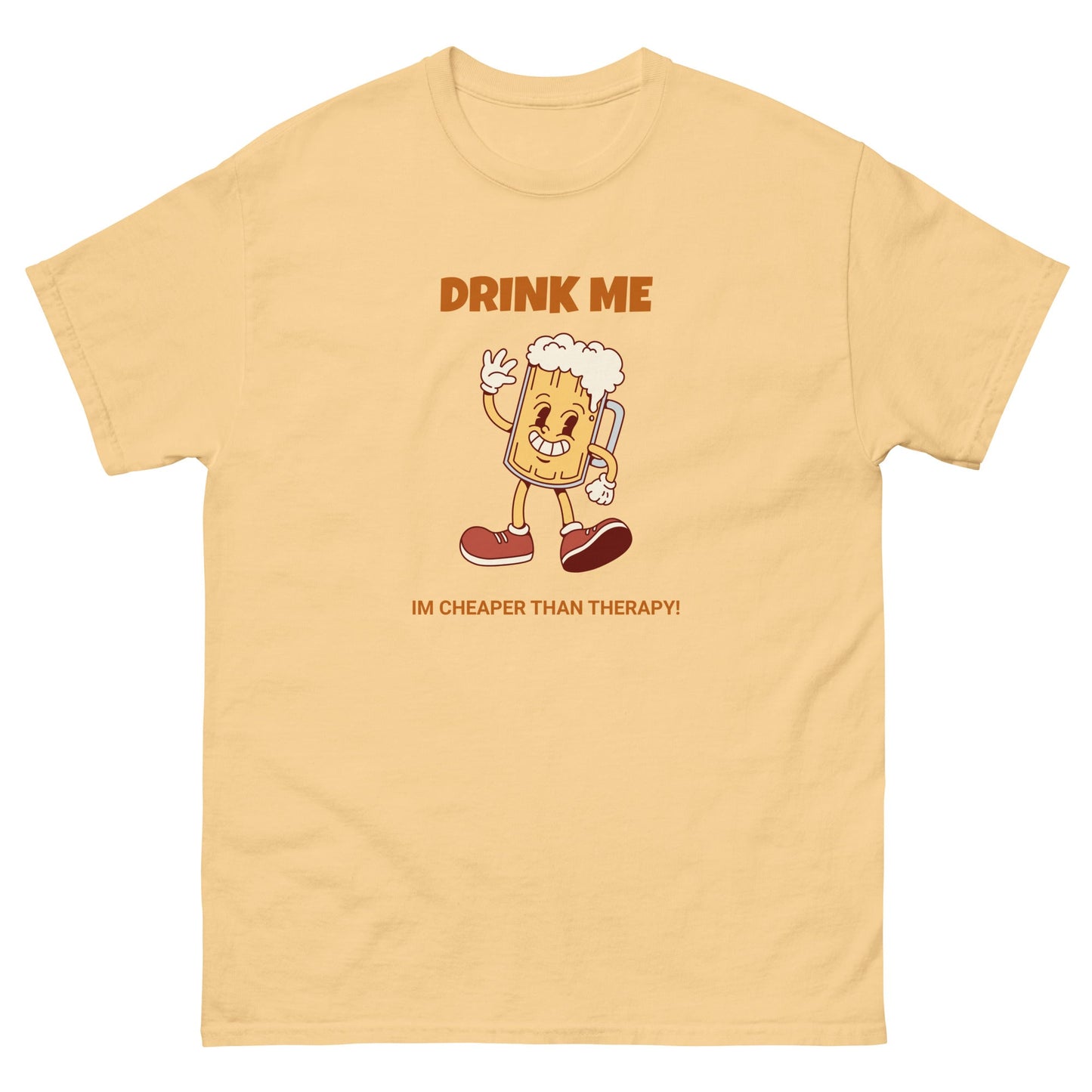 Drink Me Funny Beer T-Shirt – Im cheaper than therapy Tee - FunPrint4You