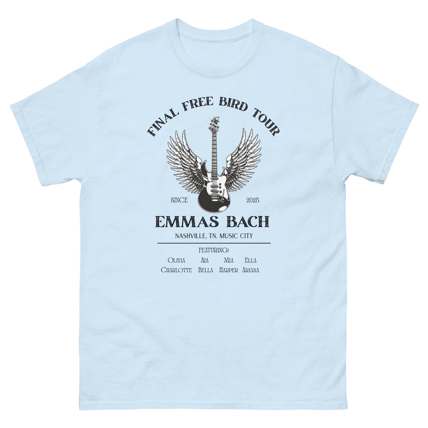 Free Bird Tour Tee – Rock Bride Hen Party Shirt - FunPrint4You