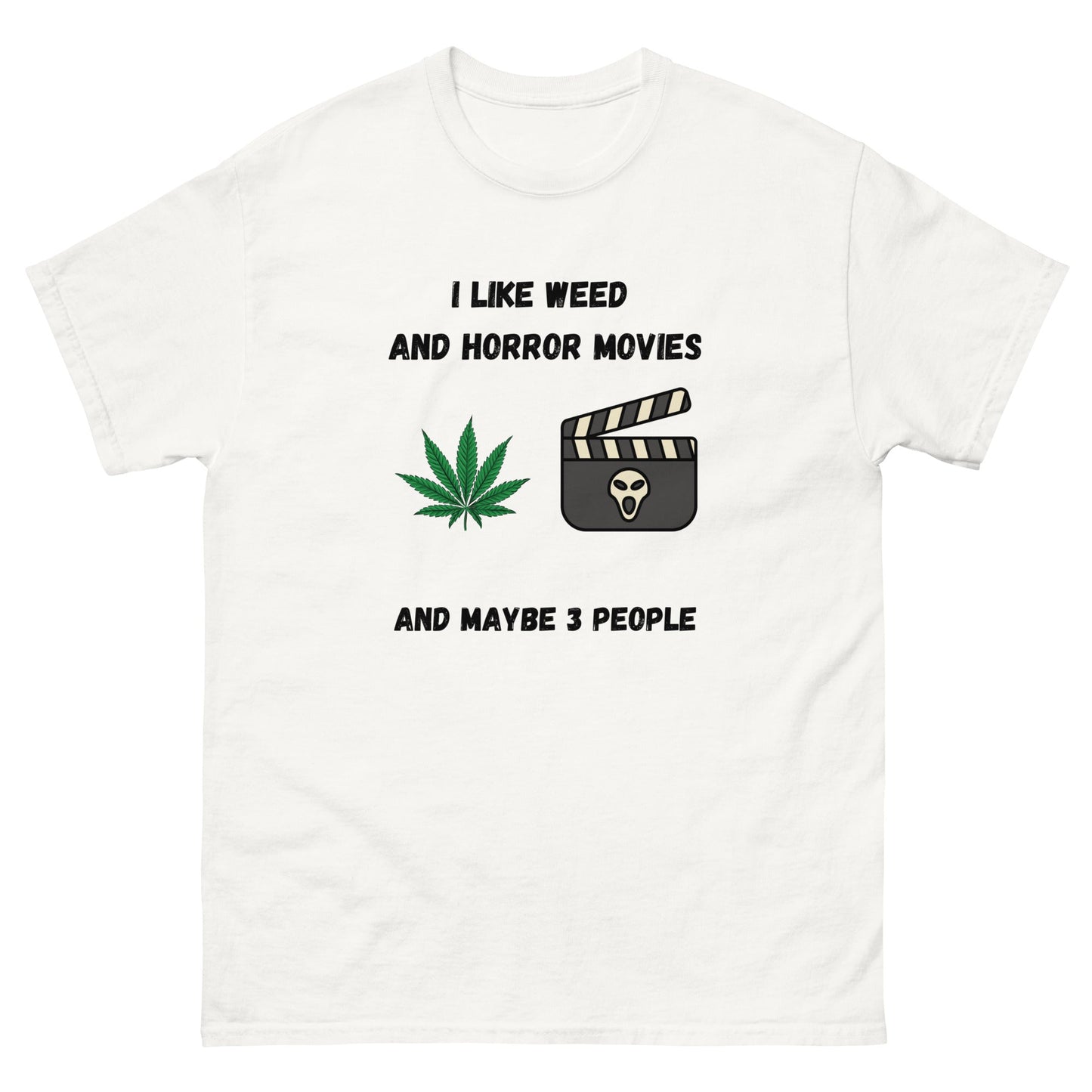 Funny Weed & Horror Movie T-Shirt – Anti - Social Vibes Tee - FunPrint4You