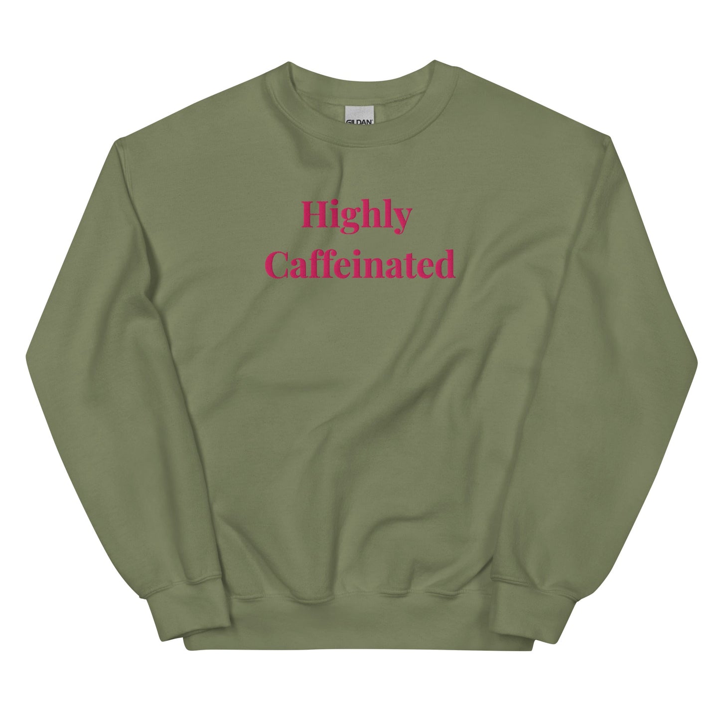 Highly Caffeinated Sweatshirt – Cosy Coffee Lover Jumper - FunPrint4You