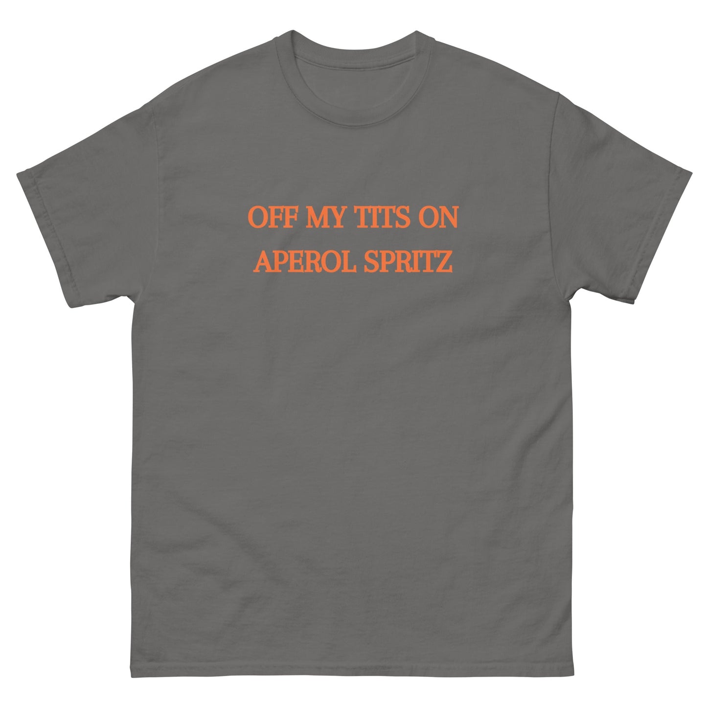 Off My Tits on Aperol Spritz T-Shirt – Funny Brunch Graphic Tee - FunPrint4You