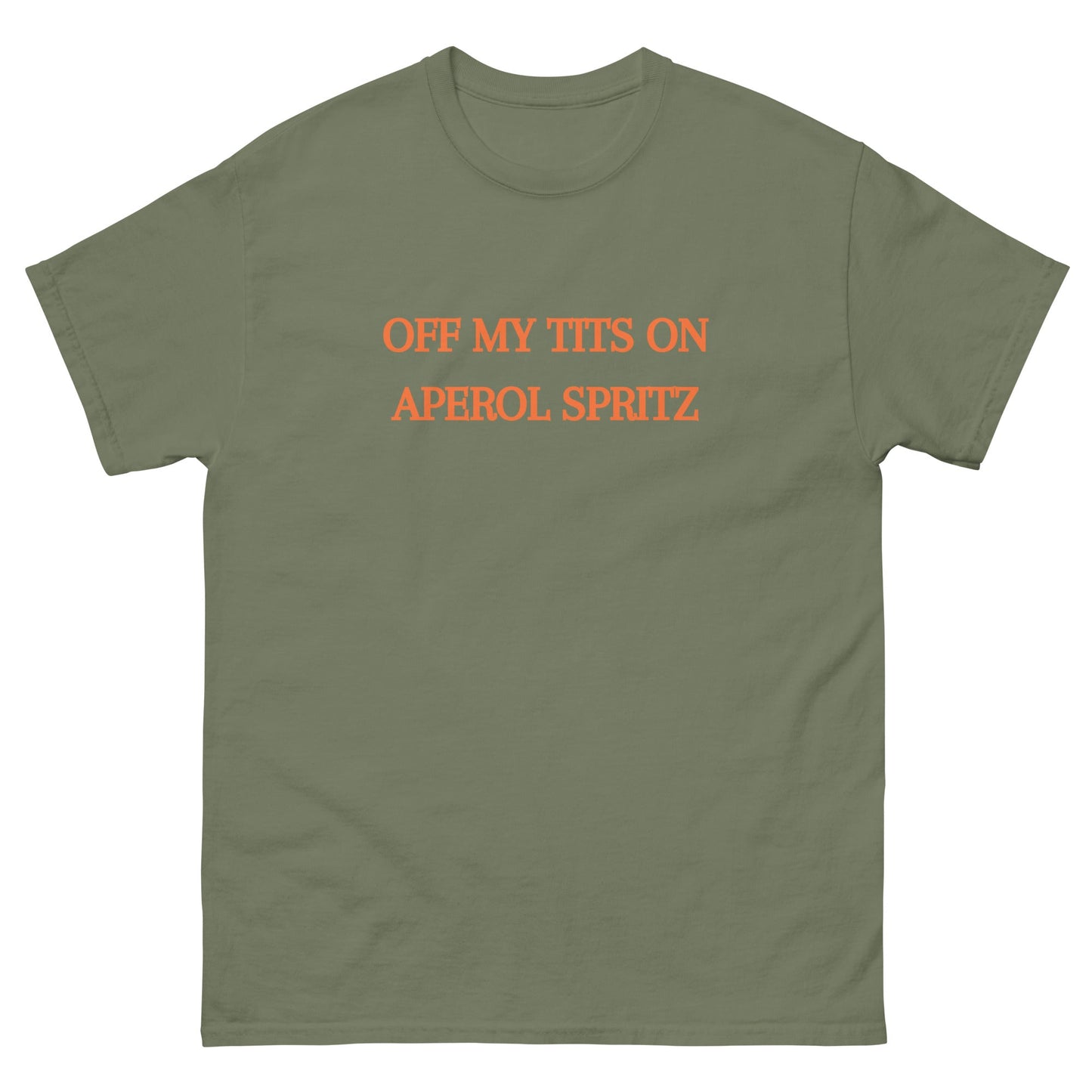 Off My Tits on Aperol Spritz T-Shirt – Funny Brunch Graphic Tee - FunPrint4You