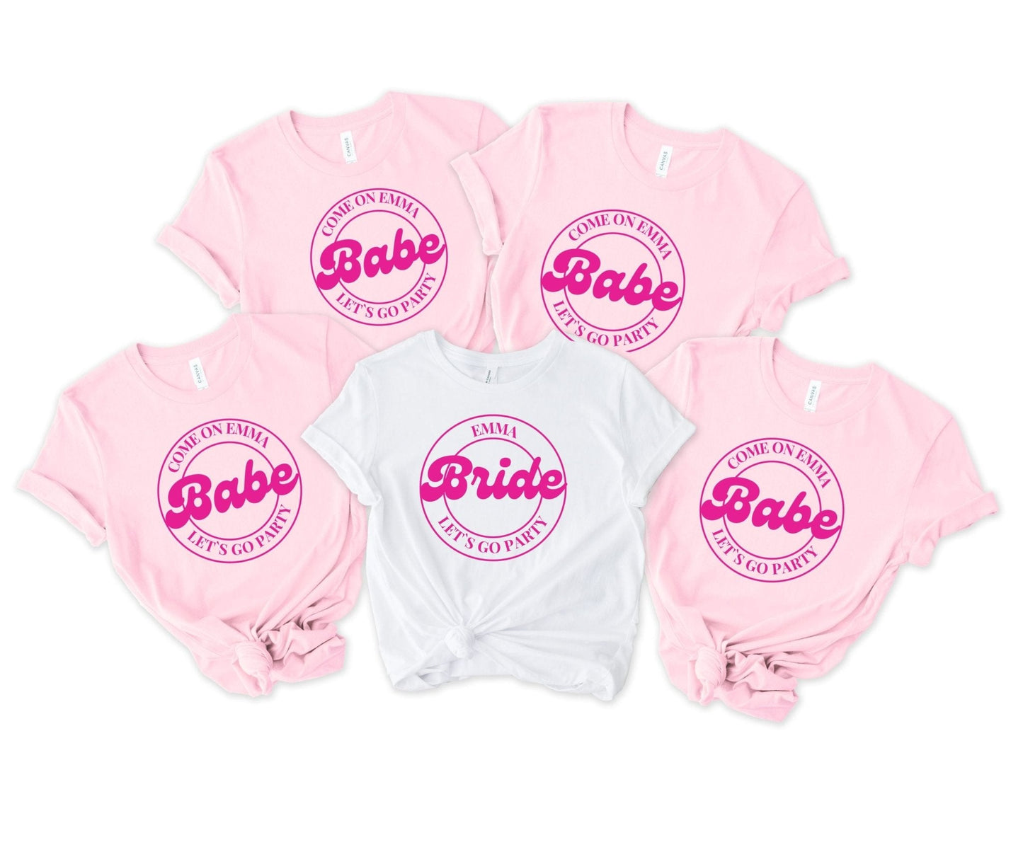Party Babe Unisex T‑Shirt – Barbiecore Birthday Tee, Girls Trip Outfit, Birthday Squad Matching Tee UK & Ireland - FunPrint4You