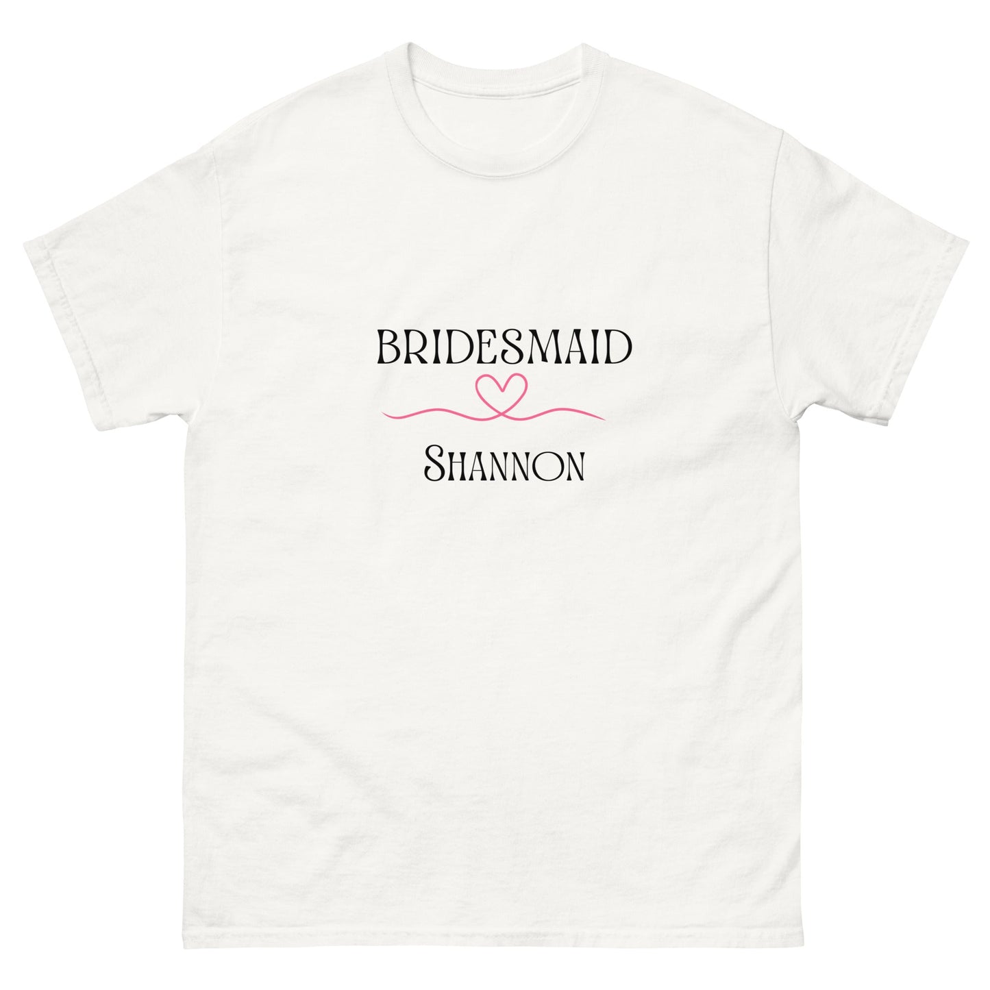 Personalised Bridesmaid T-Shirt with Name | Hen Party Custom Tee | Wedding Morning Outfit | Bridal Shower Gift | UK & Ireland - FunPrint4You
