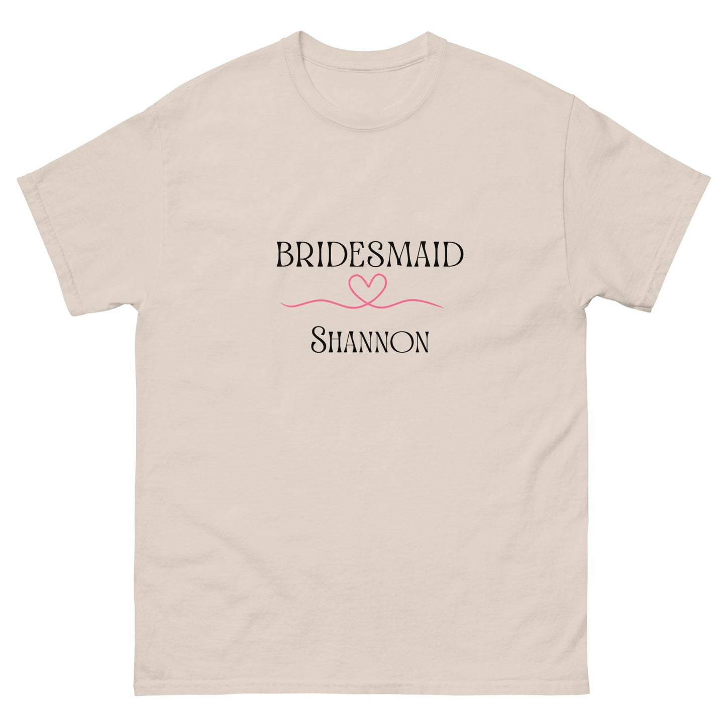 Personalised Bridesmaid T-Shirt with Name | Hen Party Custom Tee | Wedding Morning Outfit | Bridal Shower Gift | UK & Ireland - FunPrint4You