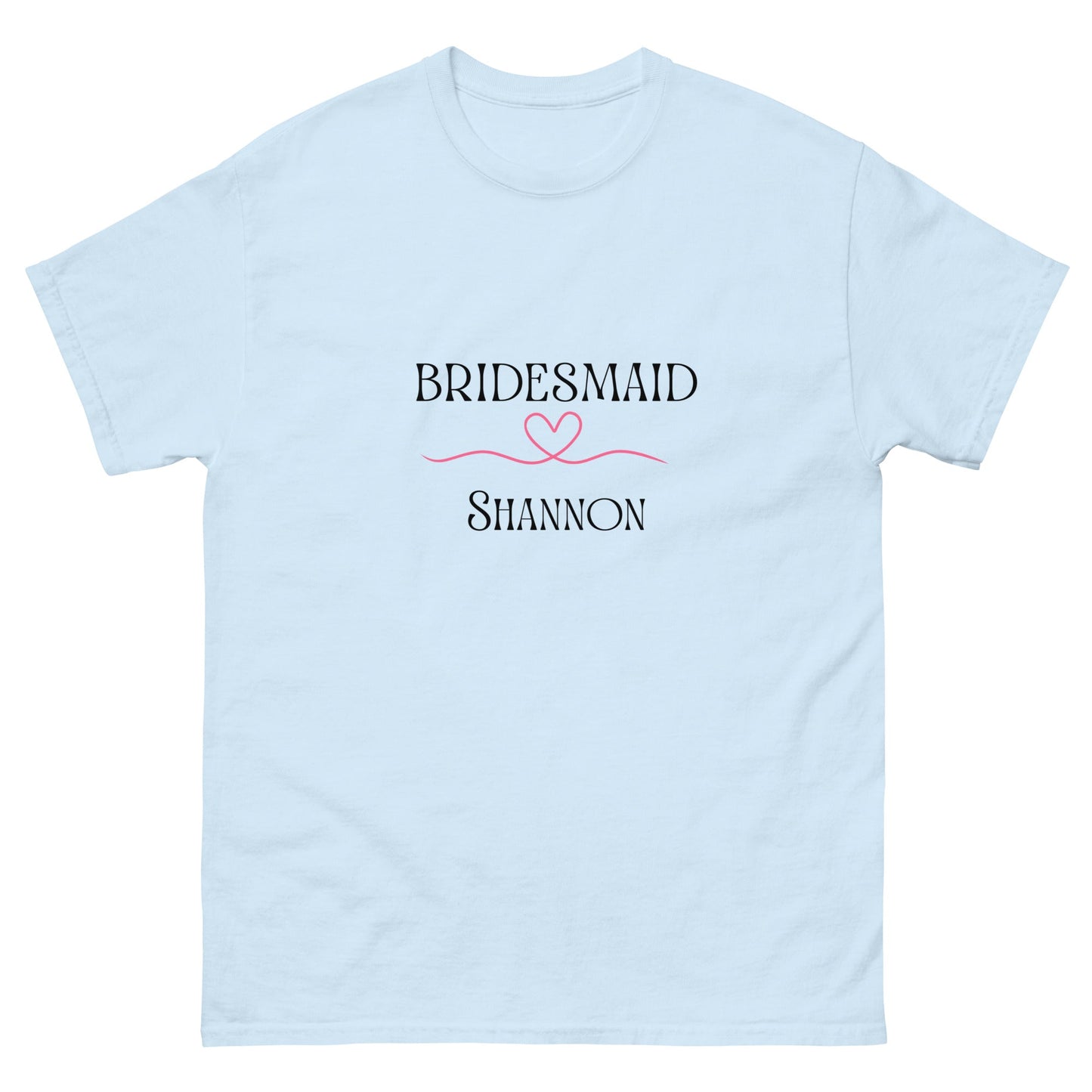 Personalised Bridesmaid T-Shirt with Name | Hen Party Custom Tee | Wedding Morning Outfit | Bridal Shower Gift | UK & Ireland - FunPrint4You
