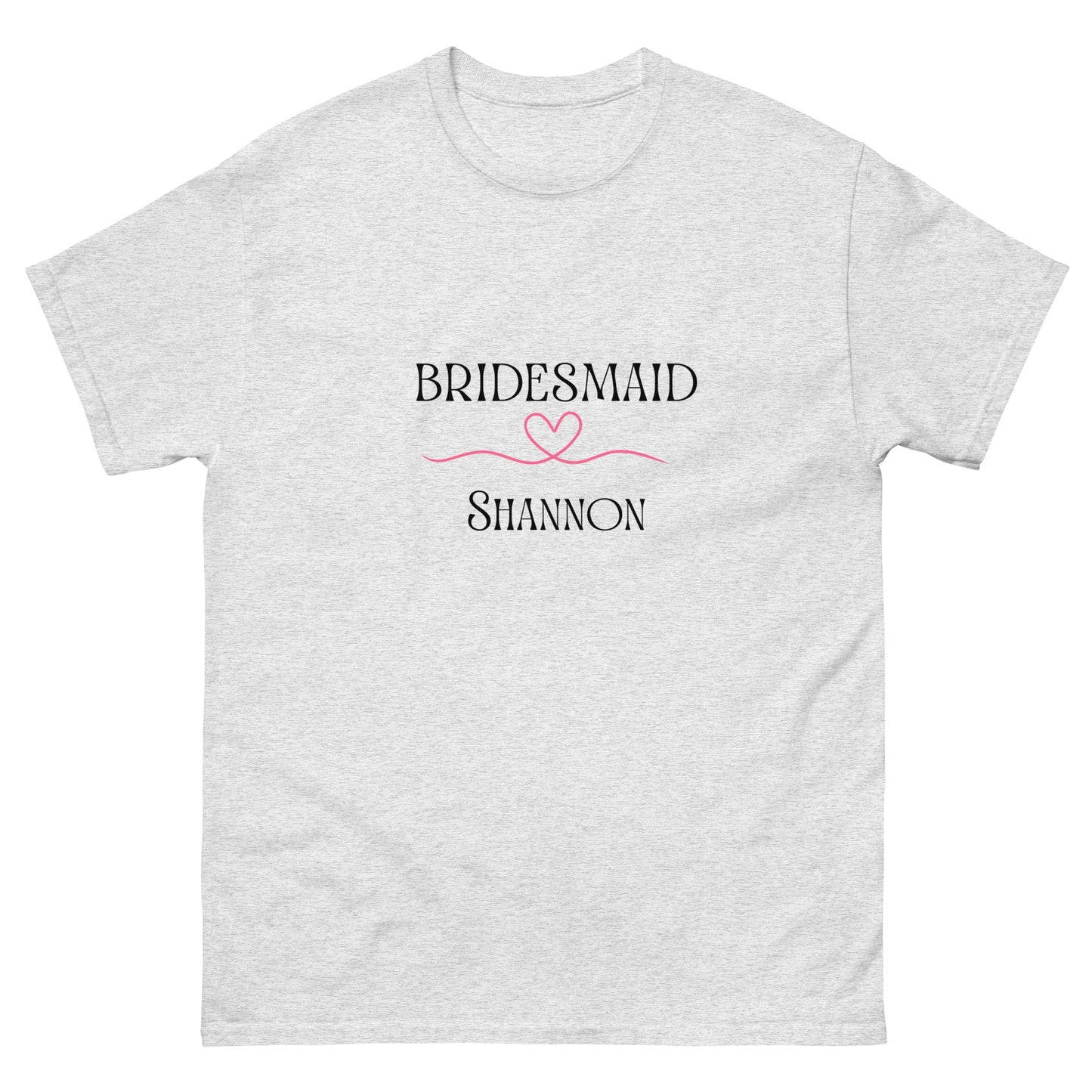 Personalised Bridesmaid T-Shirt with Name | Hen Party Custom Tee | Wedding Morning Outfit | Bridal Shower Gift | UK & Ireland - FunPrint4You