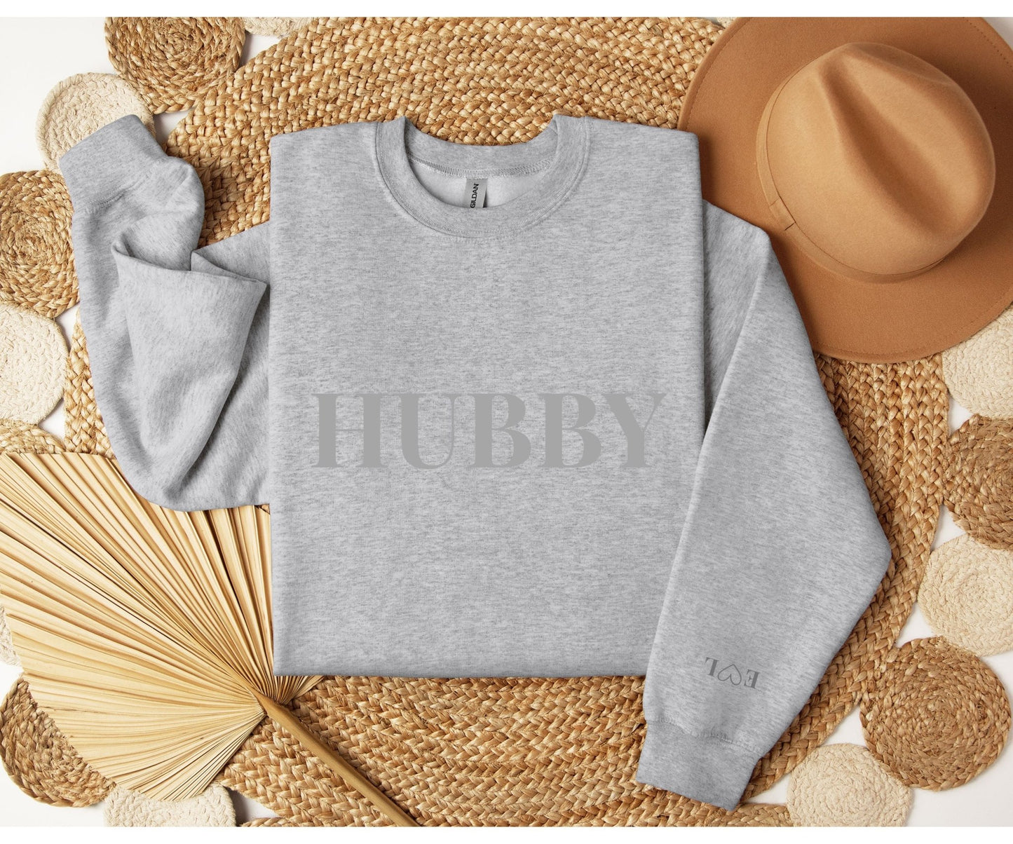 Personalised Hubby Embroidered Jumper - Uk & Ireland - FunPrint4You