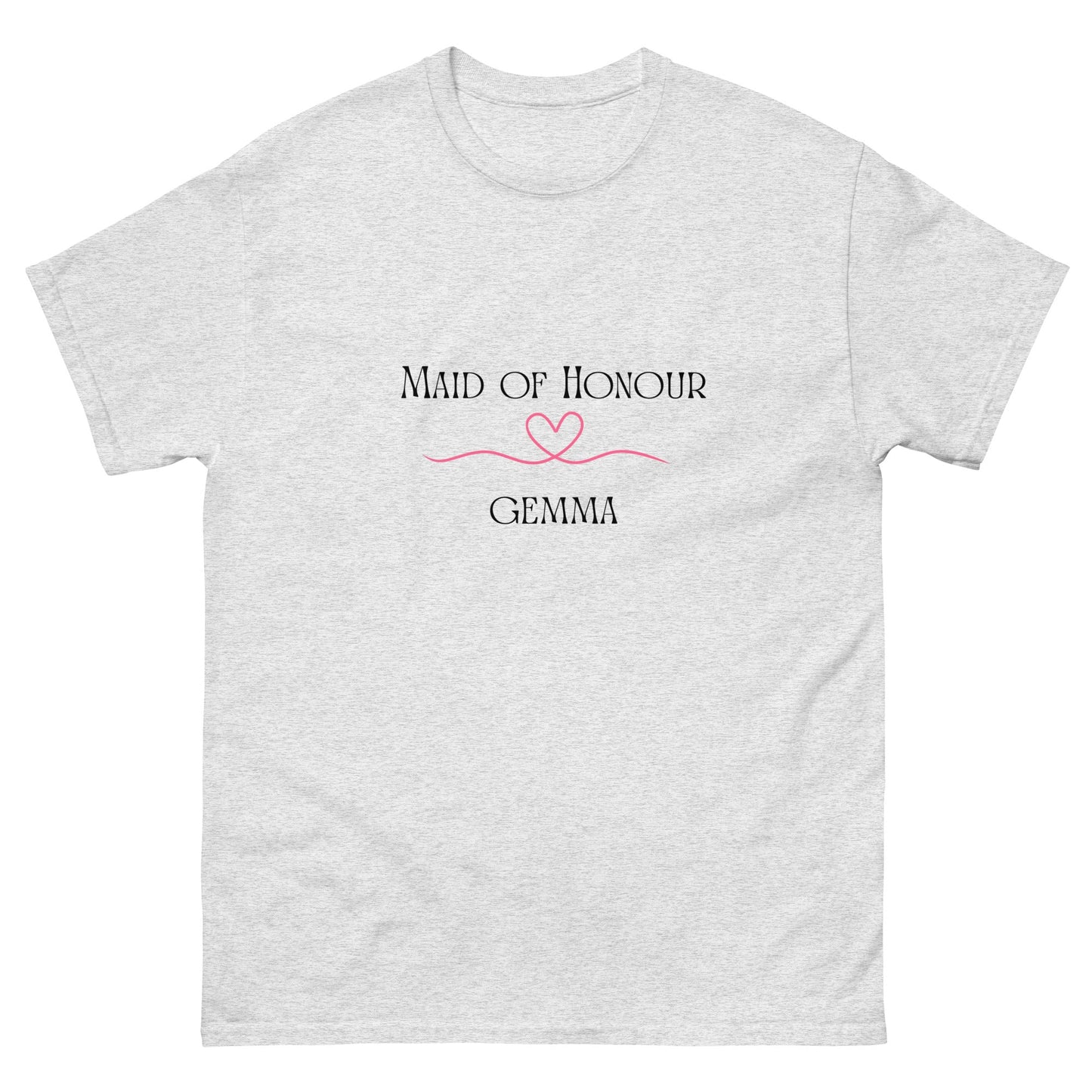 Personalised Maid of Honour T-Shirt | Custom Hen Party Tee | Wedding Morning Outfit | Bridal Party Gift | UK & Ireland - FunPrint4You
