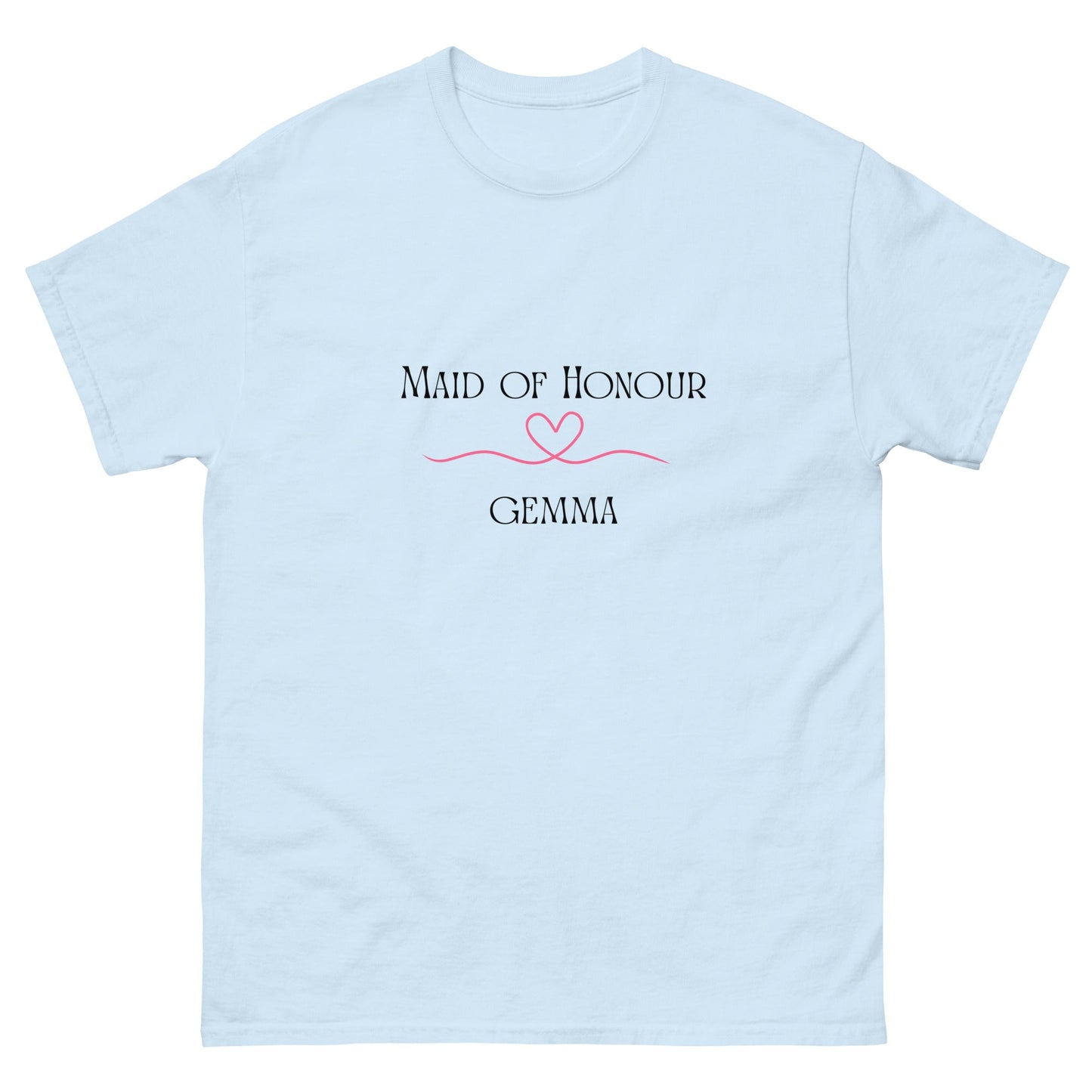 Personalised Maid of Honour T-Shirt | Custom Hen Party Tee | Wedding Morning Outfit | Bridal Party Gift | UK & Ireland - FunPrint4You
