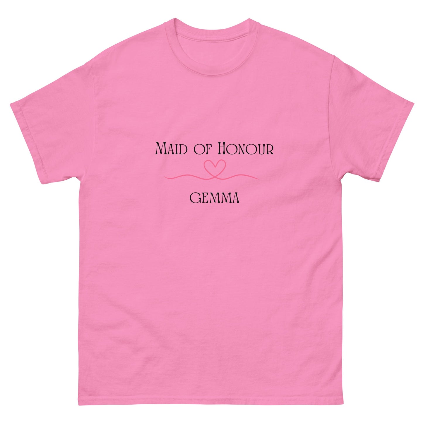 Personalised Maid of Honour T-Shirt | Custom Hen Party Tee | Wedding Morning Outfit | Bridal Party Gift | UK & Ireland - FunPrint4You