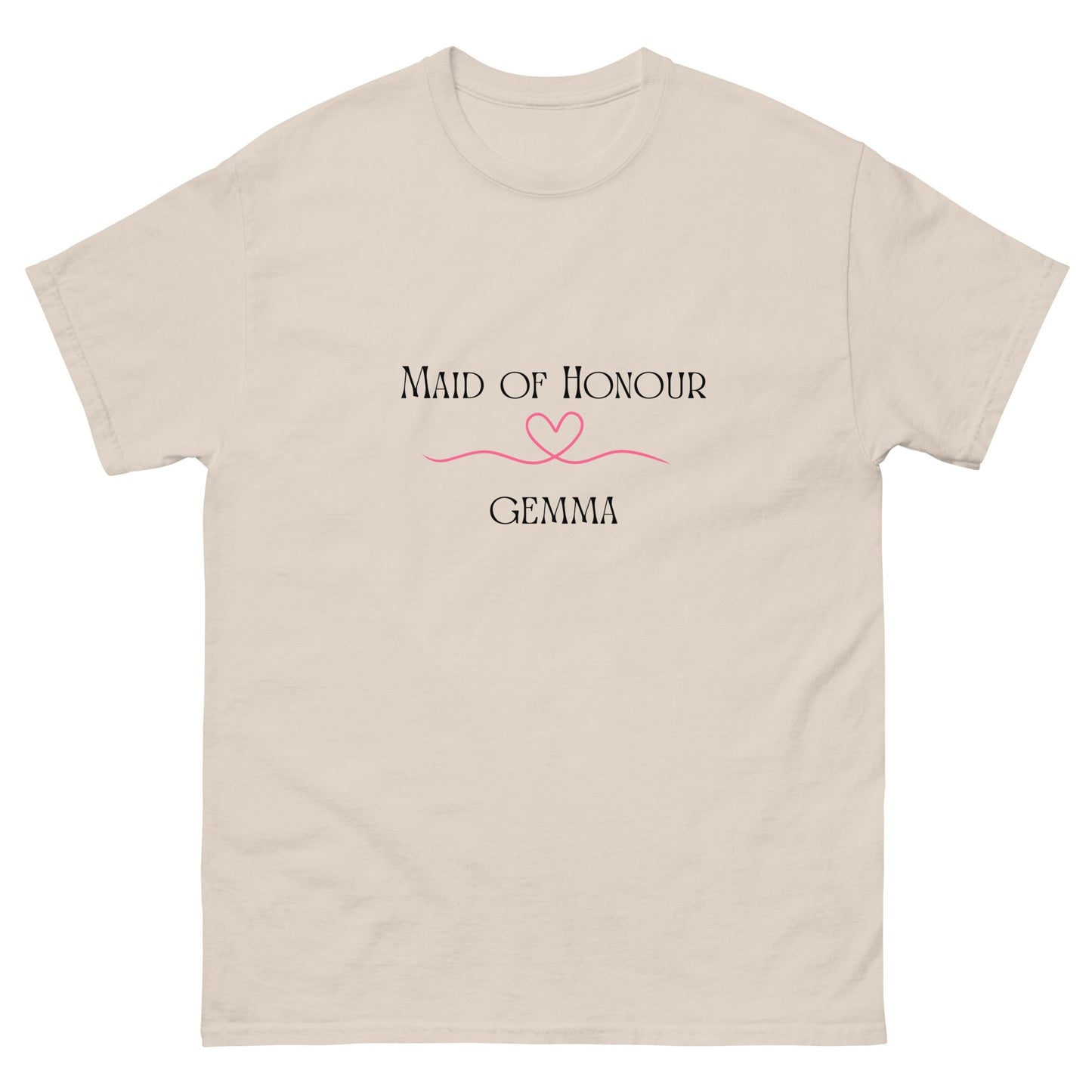 Personalised Maid of Honour T-Shirt | Custom Hen Party Tee | Wedding Morning Outfit | Bridal Party Gift | UK & Ireland - FunPrint4You