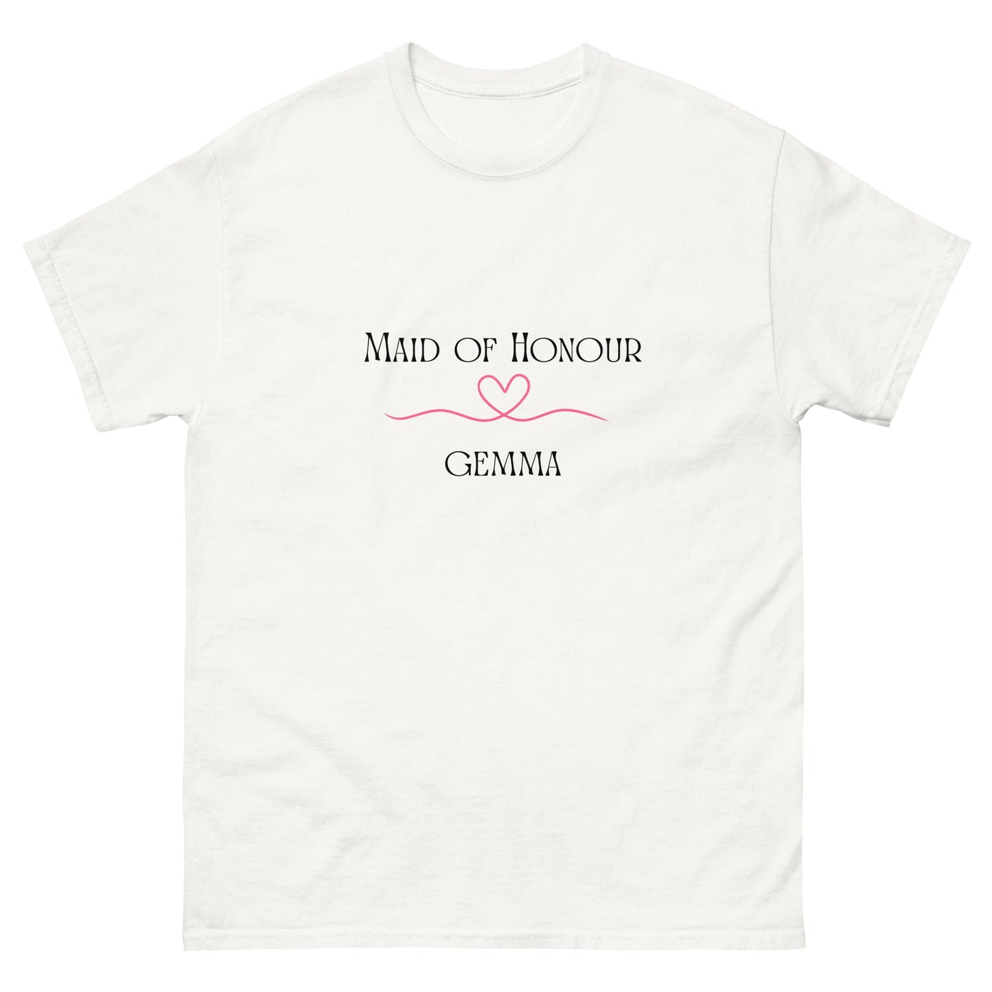 Personalised Maid of Honour T-Shirt | Custom Hen Party Tee | Wedding Morning Outfit | Bridal Party Gift | UK & Ireland - FunPrint4You