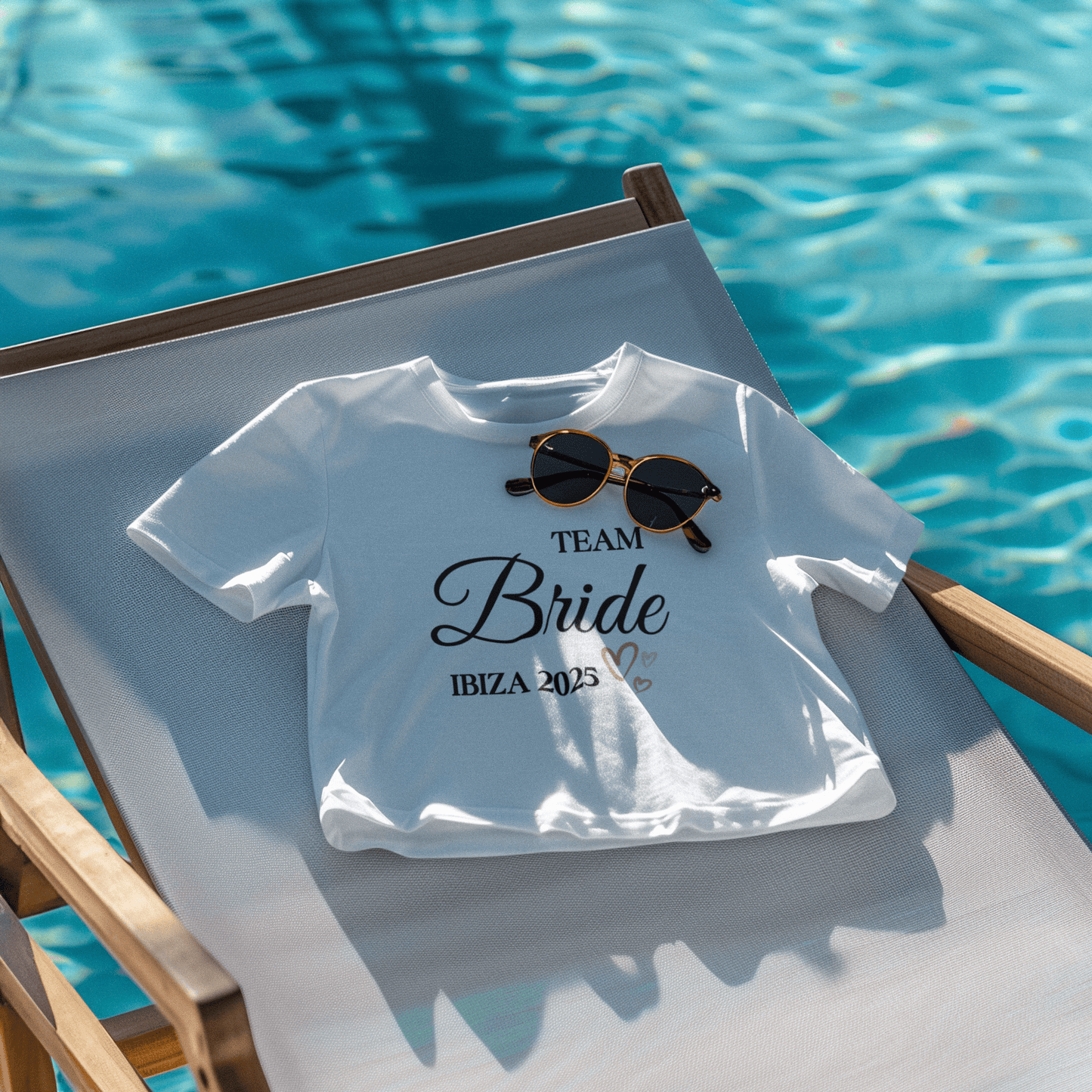 Team Bride Ibiza 2025 Women’s Baby Tee – Cute Bachelorette Party Shirt, Hen Do Outfit UK & Ireland - FunPrint4You