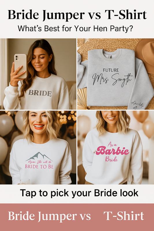Bride Jumper vs T-Shirt – What to Wear to Your Hen Party?