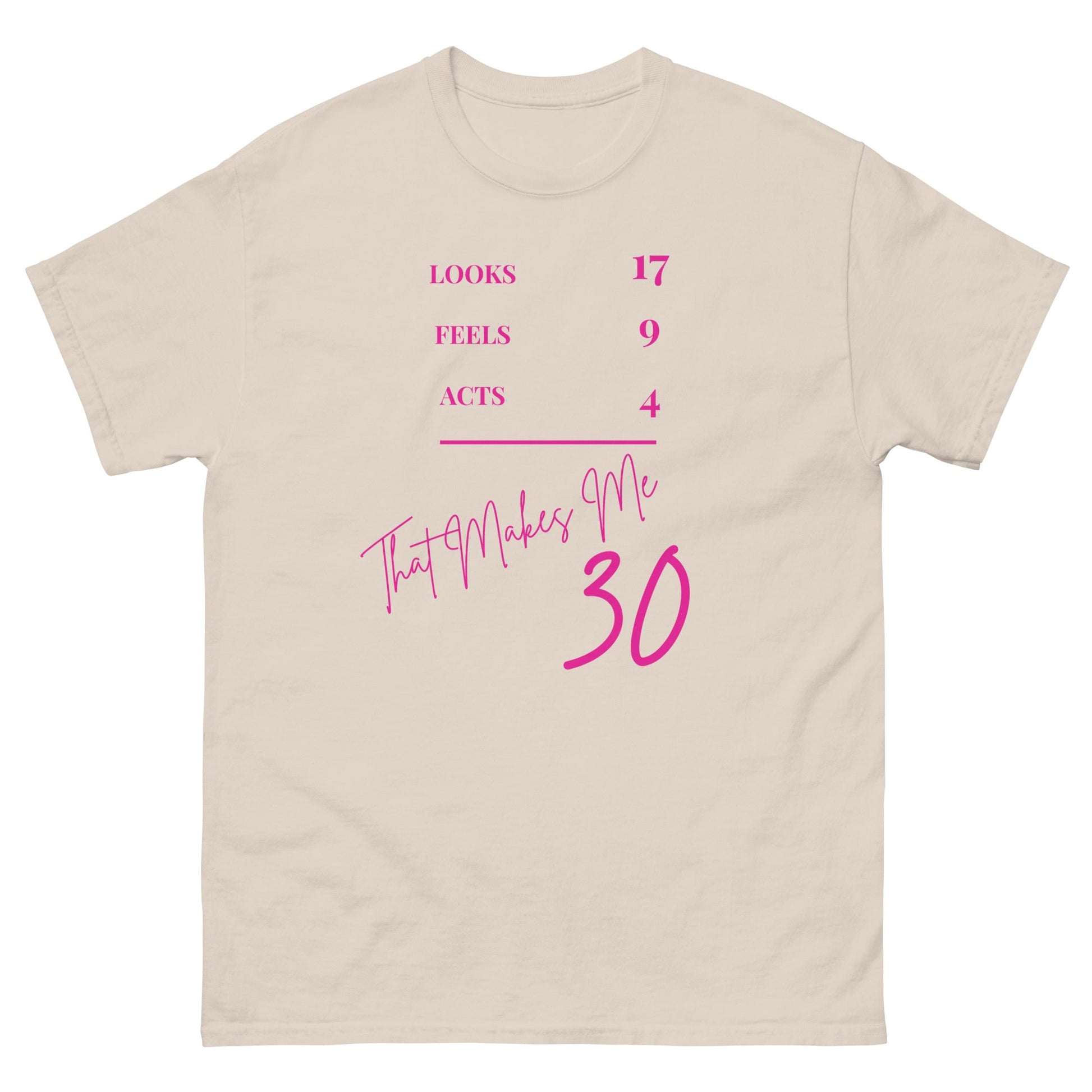 30th Birthday T-Shirt – Funny 'That Makes Me 30' Tee UK/Ireland - FunPrint4You