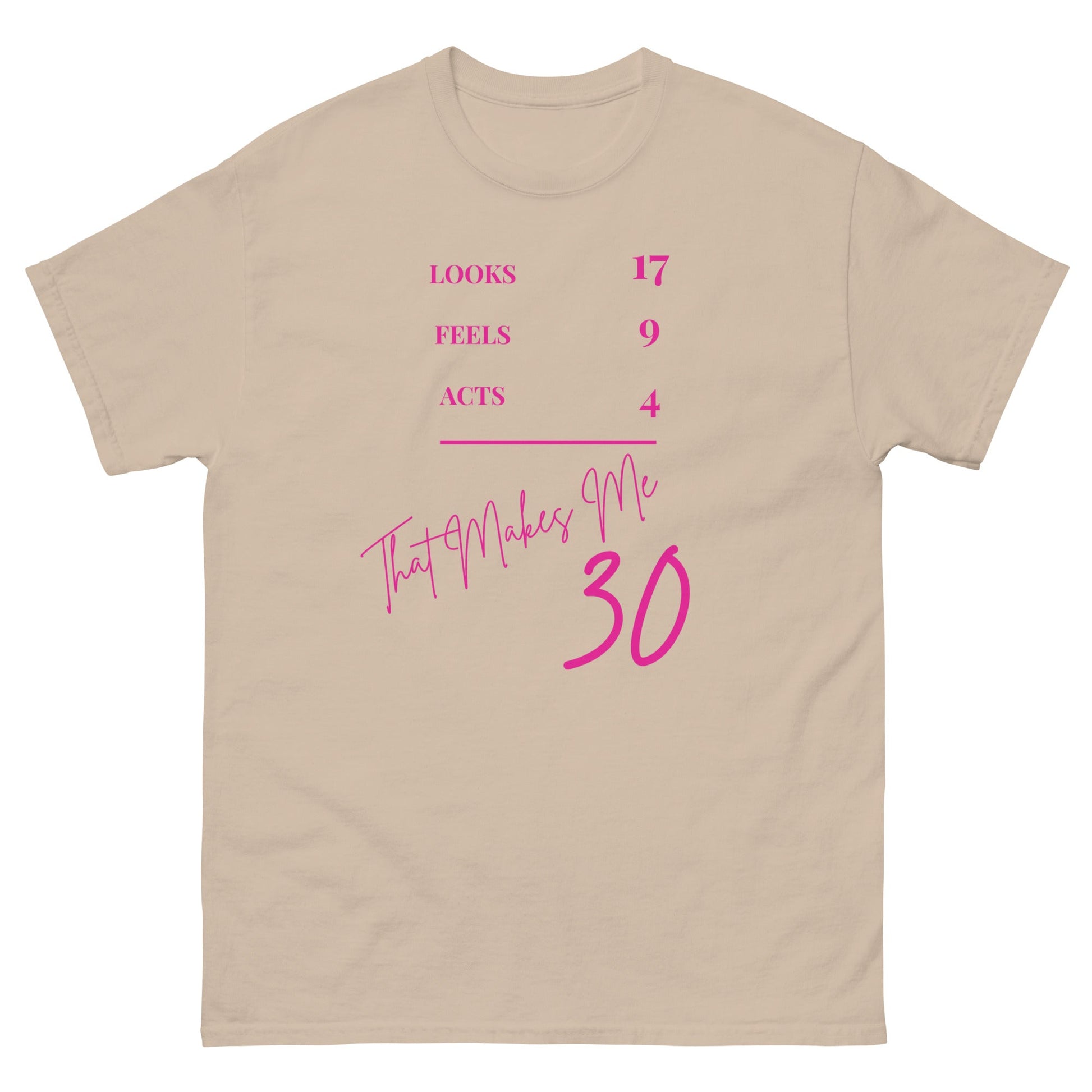 30th Birthday T-Shirt – Funny 'That Makes Me 30' Tee UK/Ireland - FunPrint4You