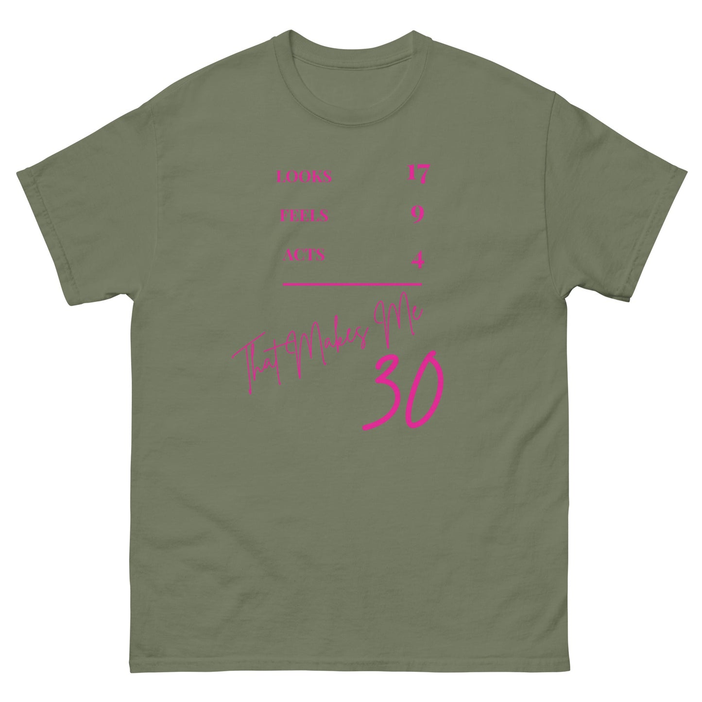 30th Birthday T-Shirt – Funny 'That Makes Me 30' Tee UK/Ireland - FunPrint4You
