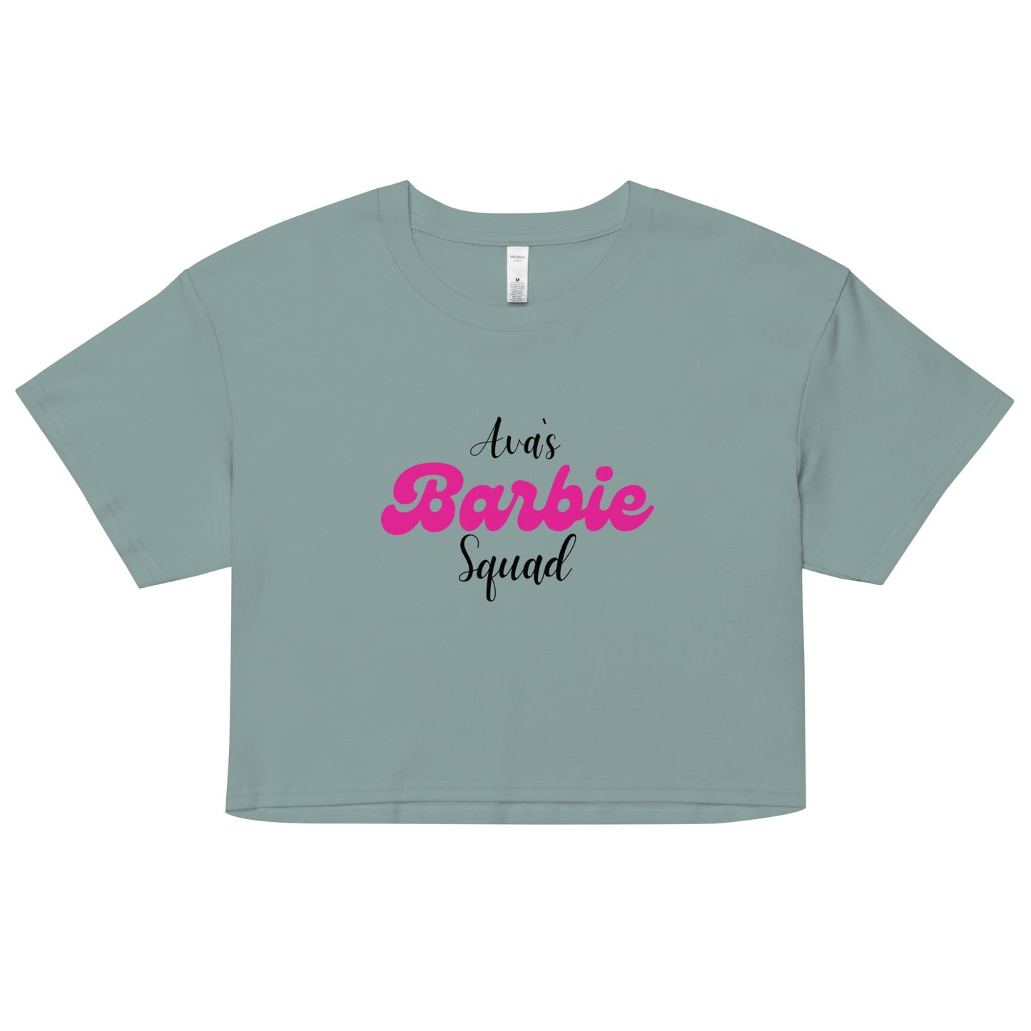 Avas Barbie Squad Crop Top – Trendy Women’s Graphic Tee, Party Crop, Birthday Celebration Top UK & Ireland - FunPrint4You