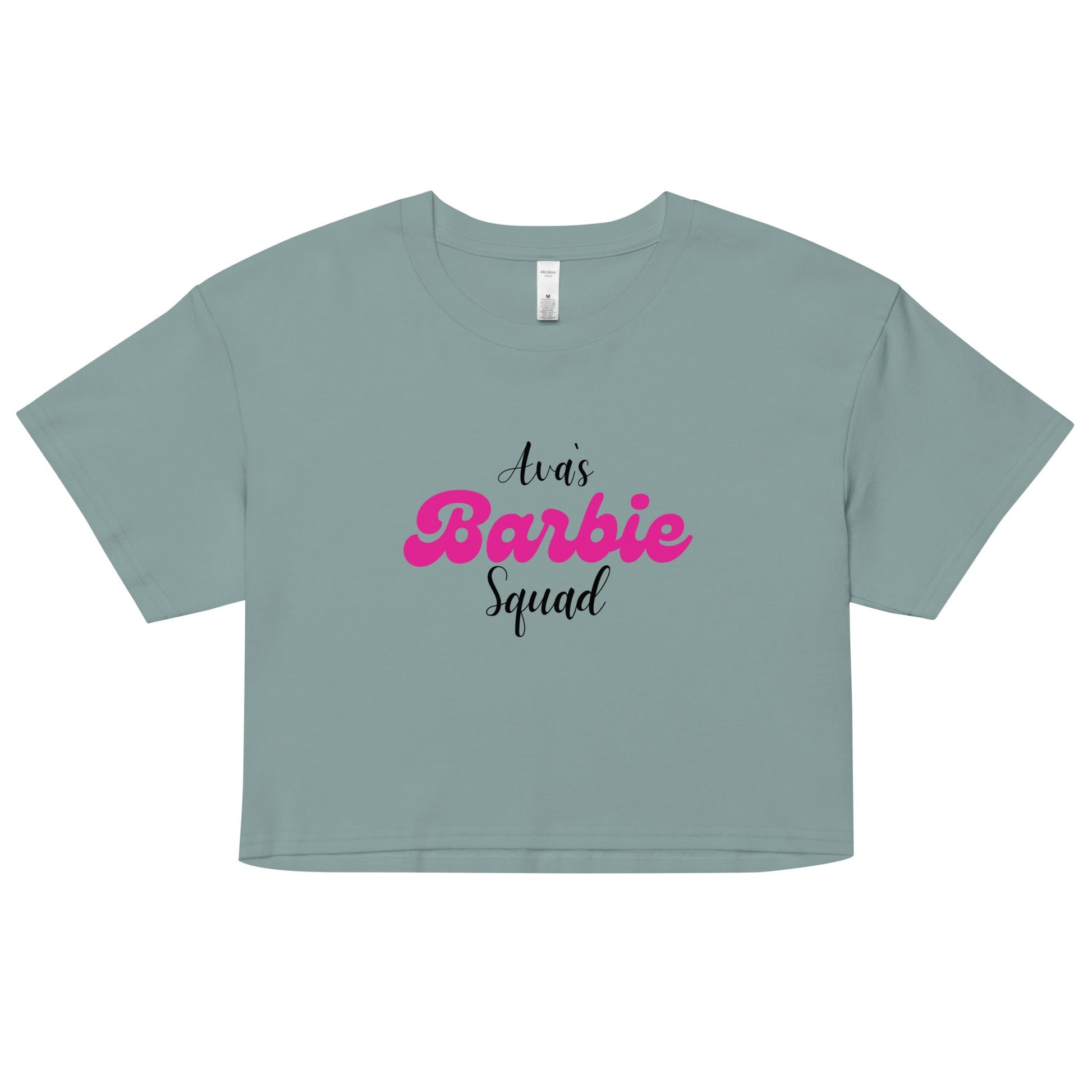 Avas Barbie Squad Crop Top – Trendy Women’s Graphic Tee, Party Crop, Birthday Celebration Top UK & Ireland - FunPrint4You