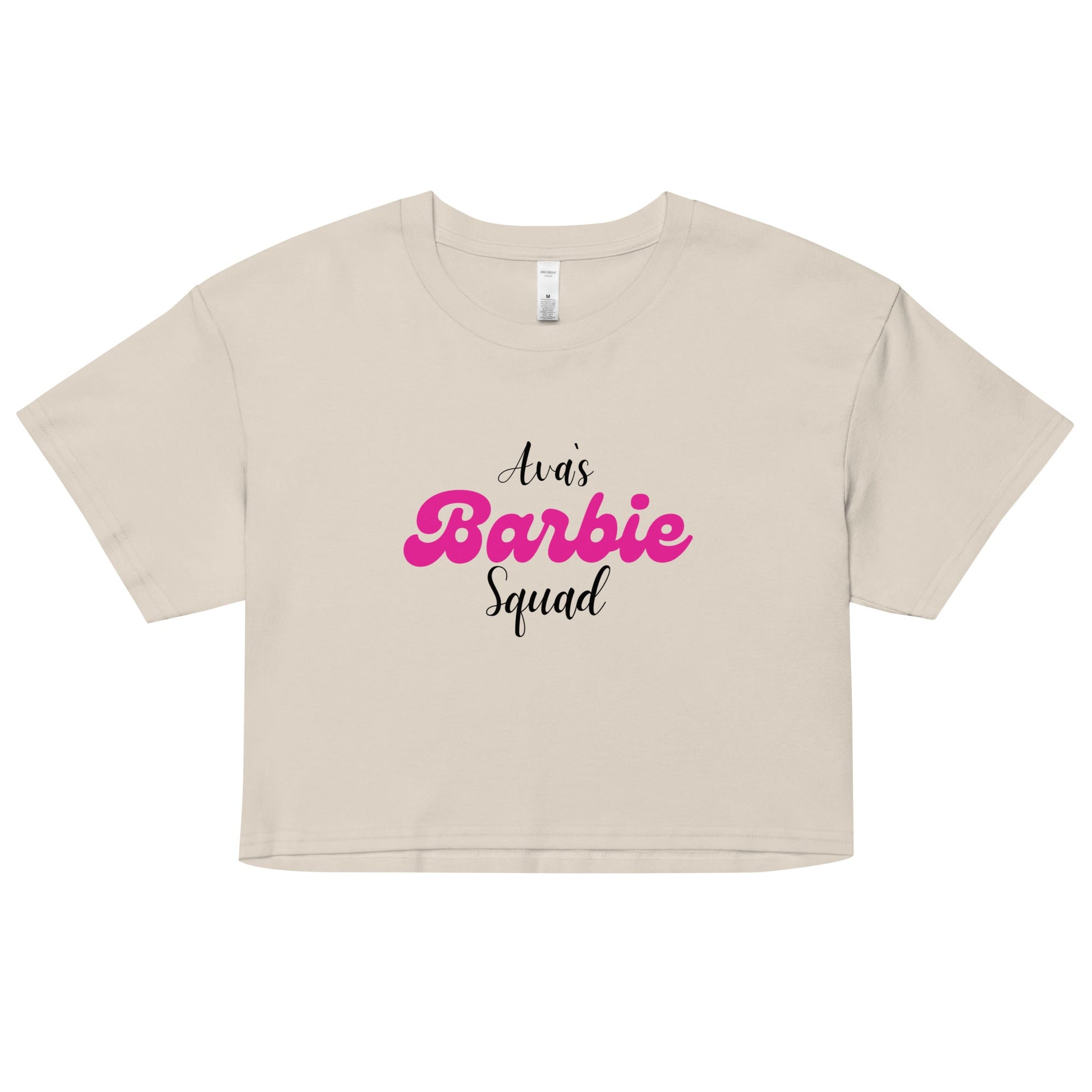 Avas Barbie Squad Crop Top – Trendy Women’s Graphic Tee, Party Crop, Birthday Celebration Top UK & Ireland - FunPrint4You