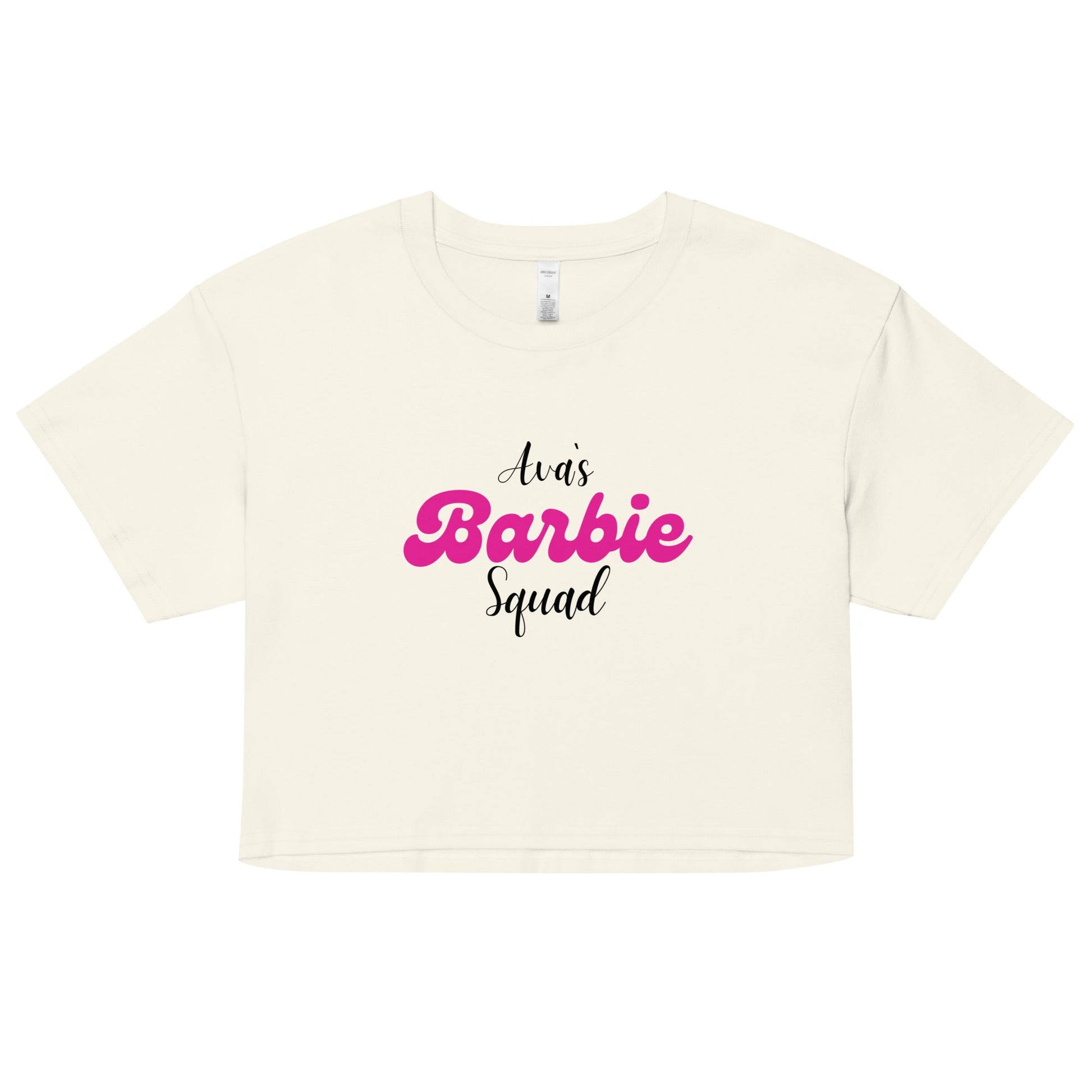 Avas Barbie Squad Crop Top – Trendy Women’s Graphic Tee, Party Crop, Birthday Celebration Top UK & Ireland - FunPrint4You