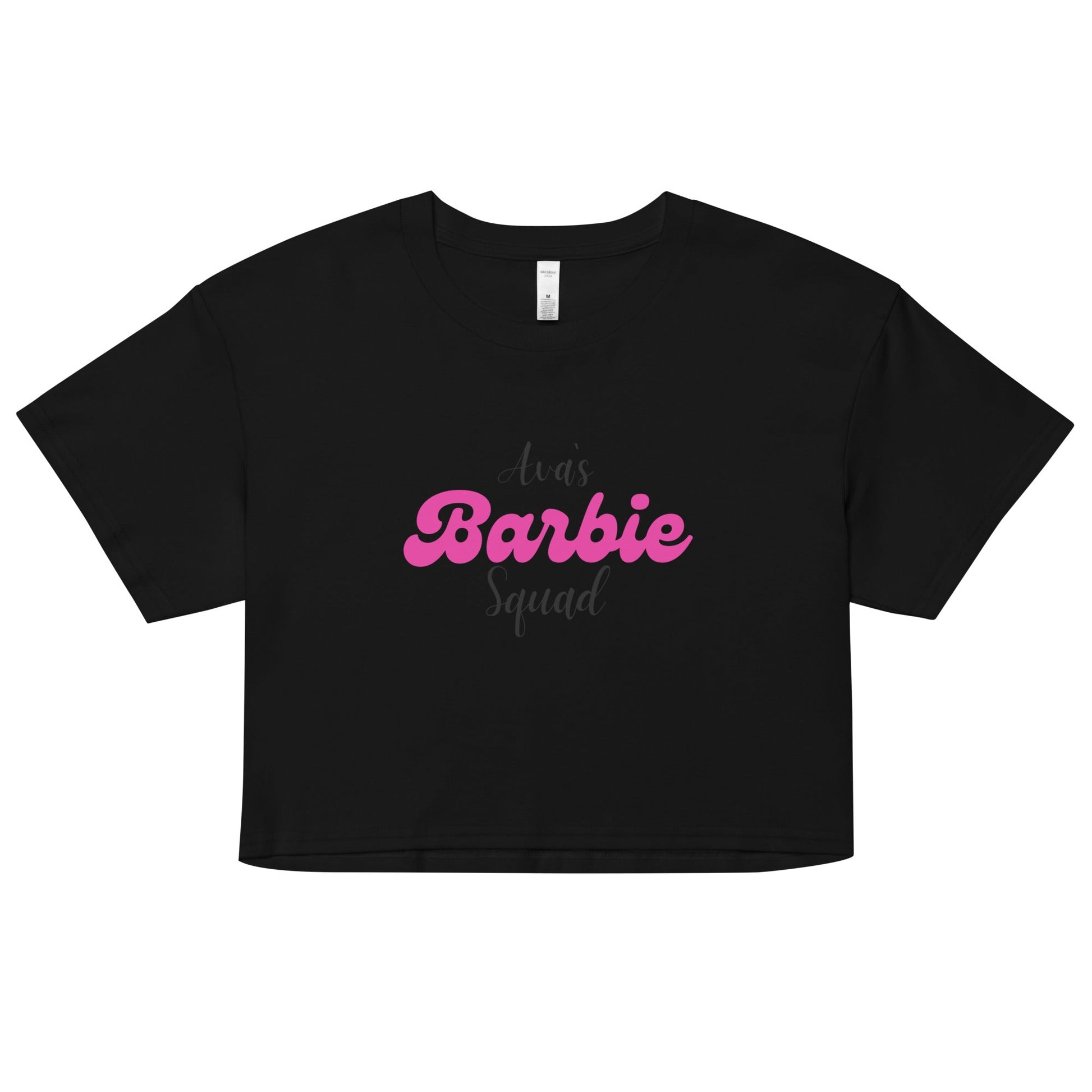 Avas Barbie Squad Crop Top – Trendy Women’s Graphic Tee, Party Crop, Birthday Celebration Top UK & Ireland - FunPrint4You