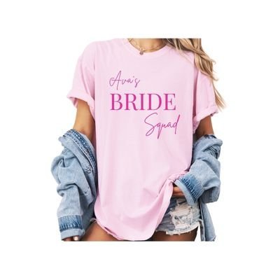 Barbie Squad T‑Shirt – Barbiecore Party Tee, Hen Do Outfit, Girls Trip Top, Bachelorette Matching Tee, UK & Ireland - FunPrint4You