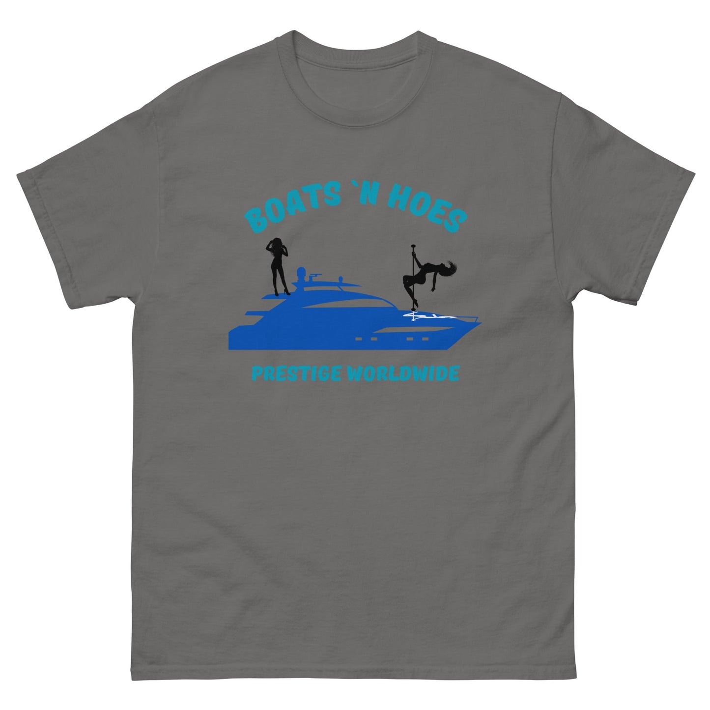 Boats 'N Hoes Prestige Worldwide T-Shirt – Funny Yacht Party Tee - FunPrint4You